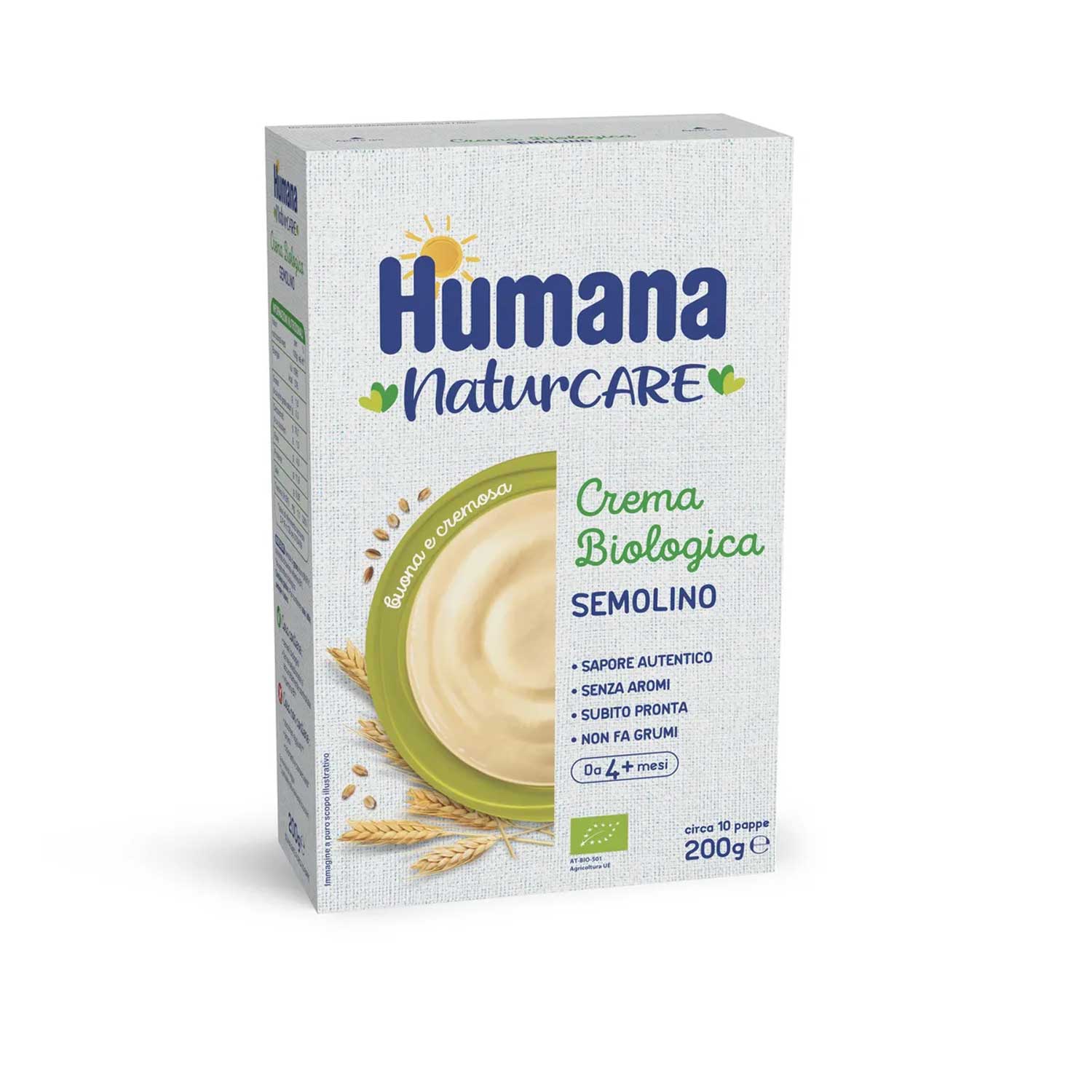 Humana - Crema BIO Semolino: Confezione 200 gr