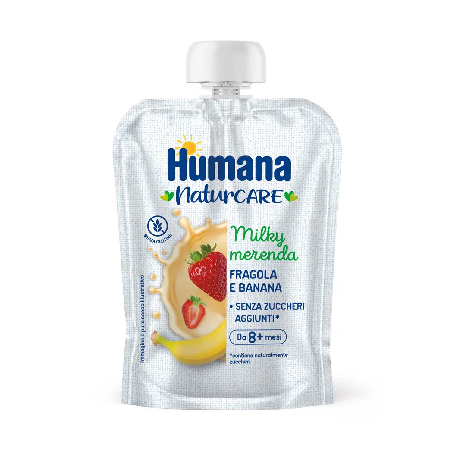 Humana - Milkymerenda Fragola Banana: Confezione 100 gr