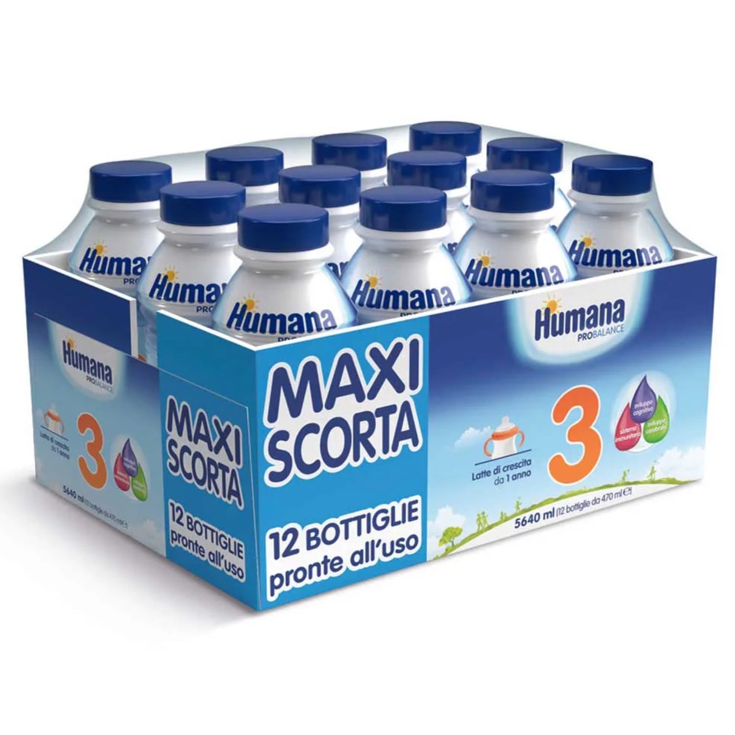 Humana - Latte Liquido Probalance Multipack: Confezione 12x470 ML