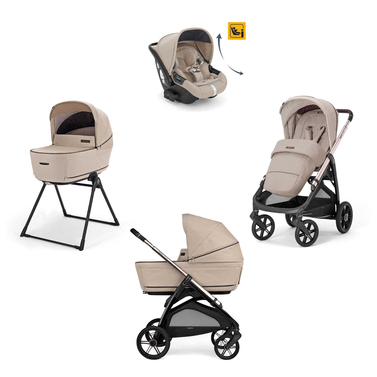 Inglesina - Trio Aptica Con Seggiolino Auto Darwin Recline