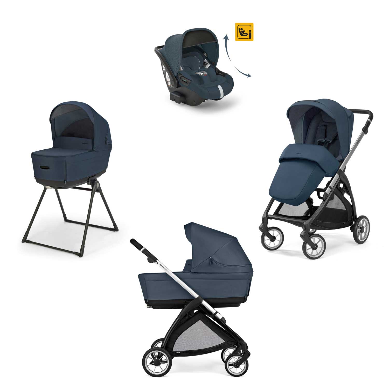 Inglesina - Trio Electa Con Seggiolino Auto Darwin Isize Recline