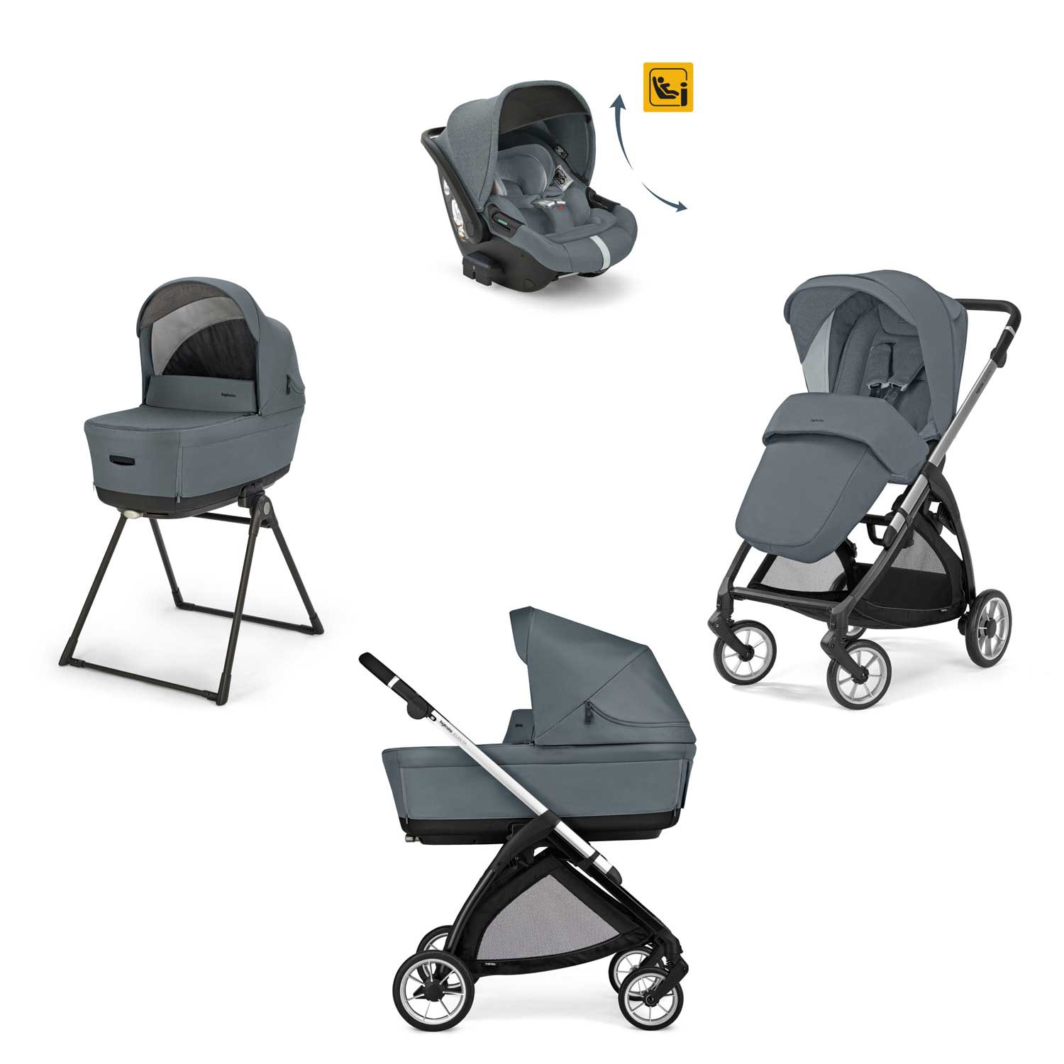 Inglesina - Trio Electa Con Seggiolino Auto Darwin Isize Recline
