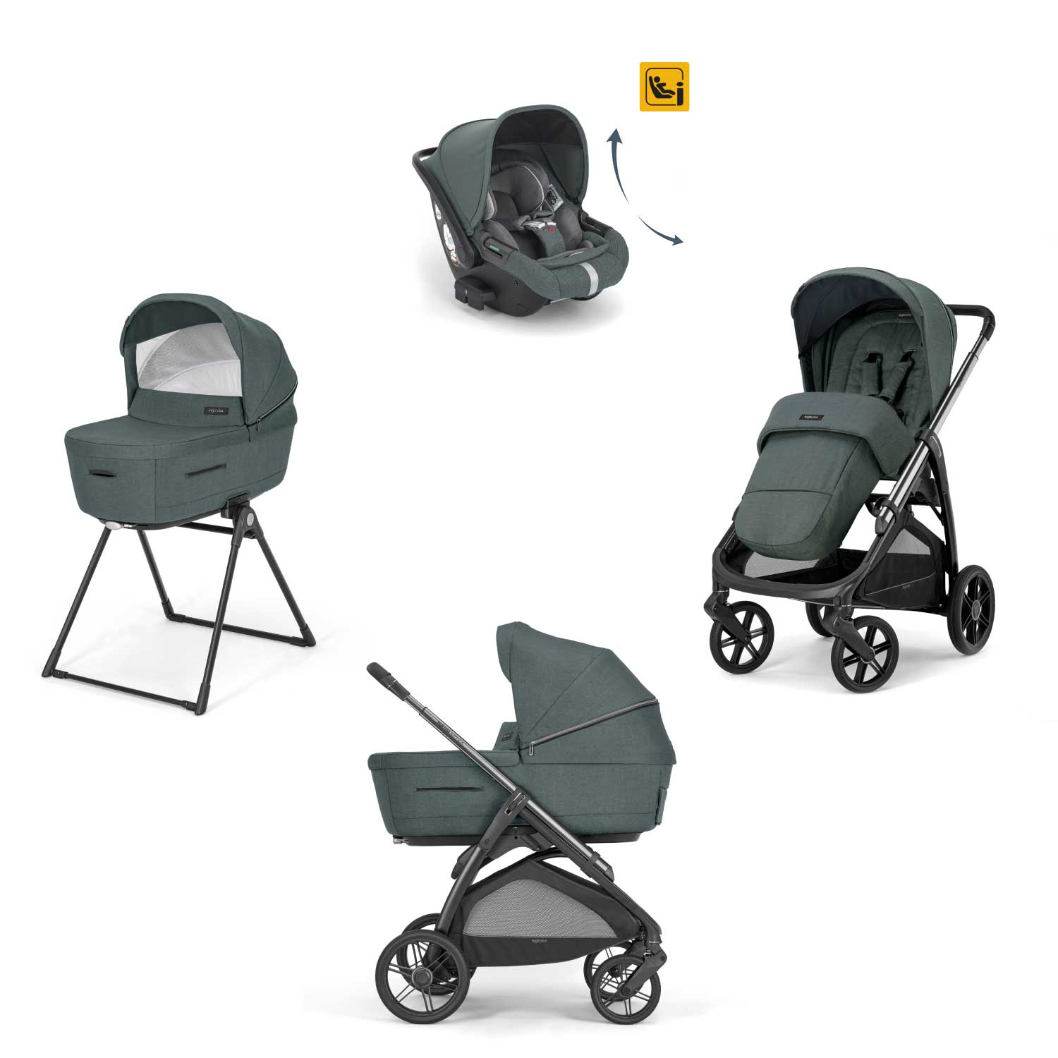 Inglesina - Trio Aptica Con Seggiolino Auto Darwin Recline