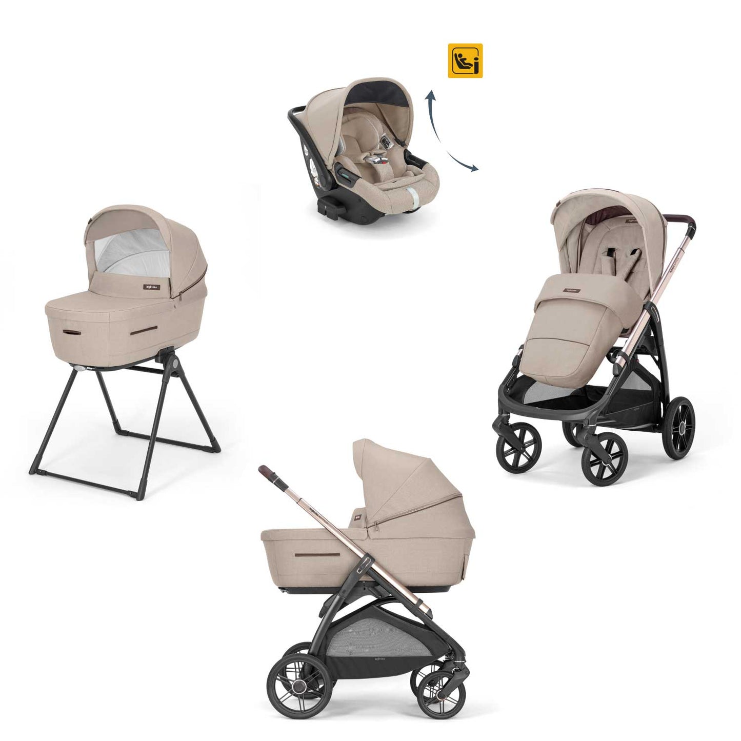 Inglesina - Trio Aptica 2024 Con Seggiolino Auto Darwin Recline