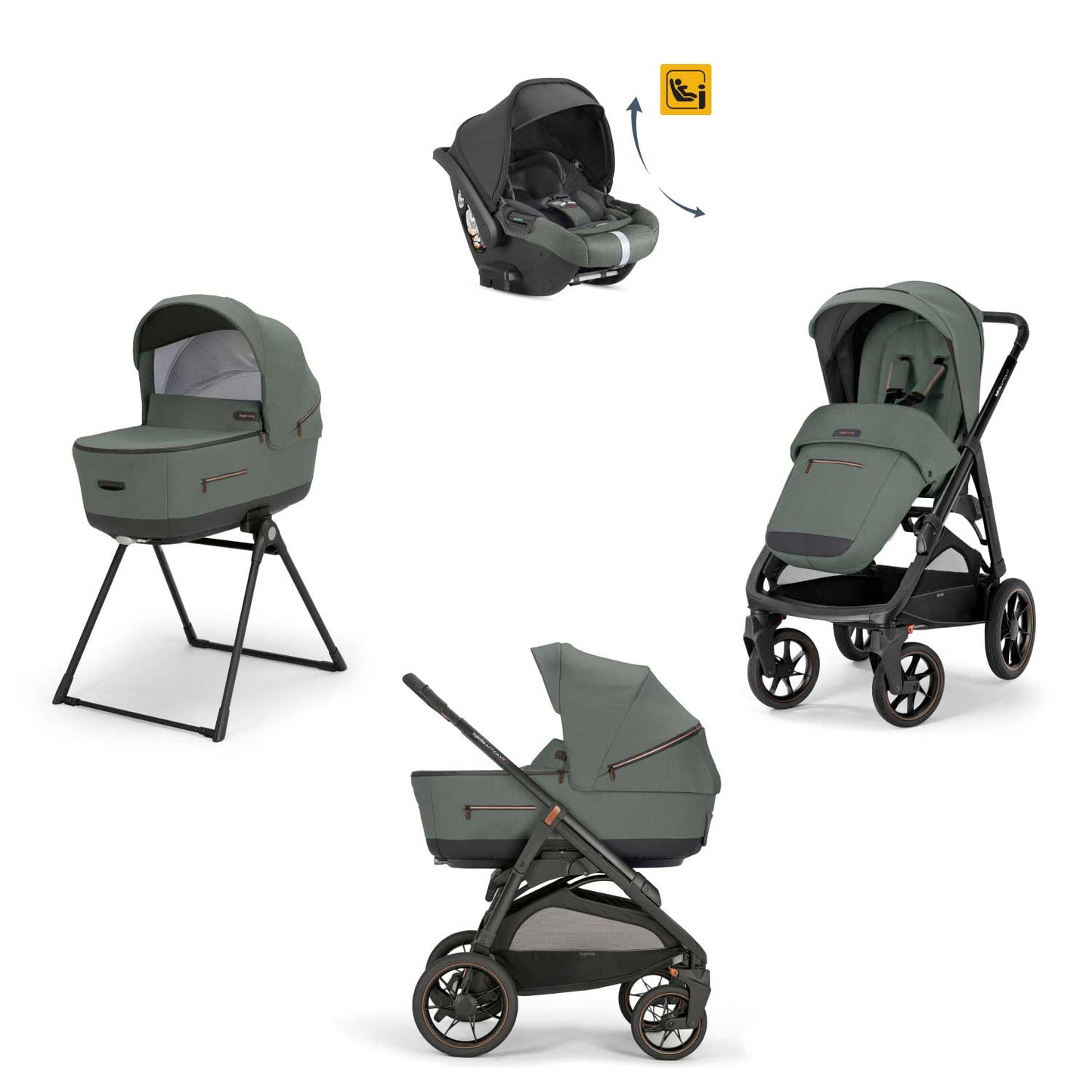 Inglesina - Trio Aptica XT Con Seggiolino Auto Darwin Recline