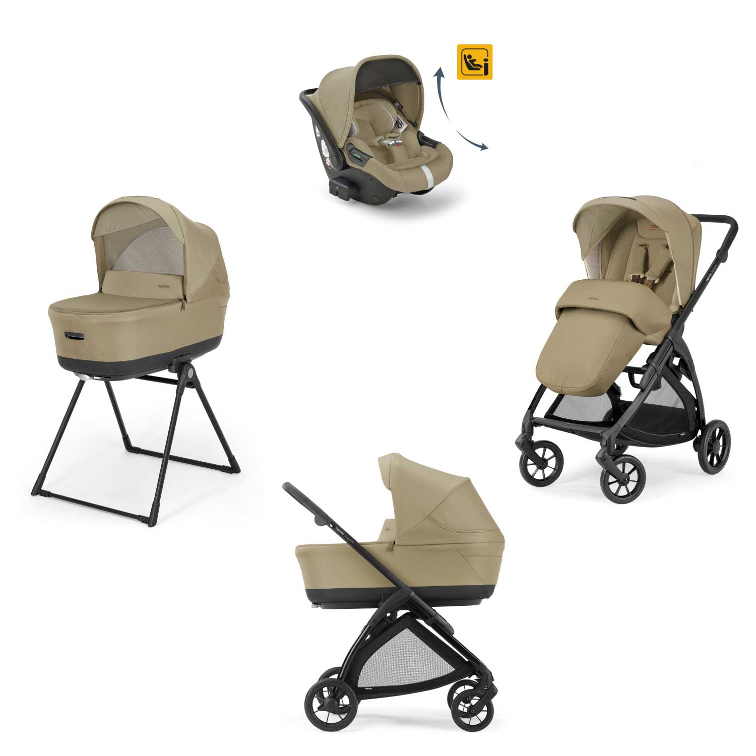Inglesina - Trio Electa Con Seggiolino Auto Darwin Isize Recline