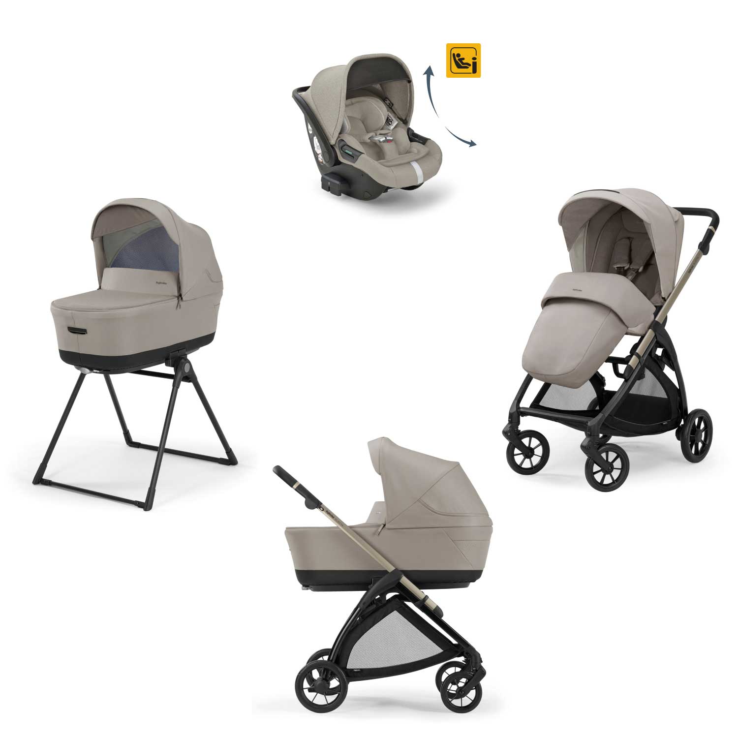 Inglesina - Trio Electa Con Seggiolino Auto Darwin Isize Recline