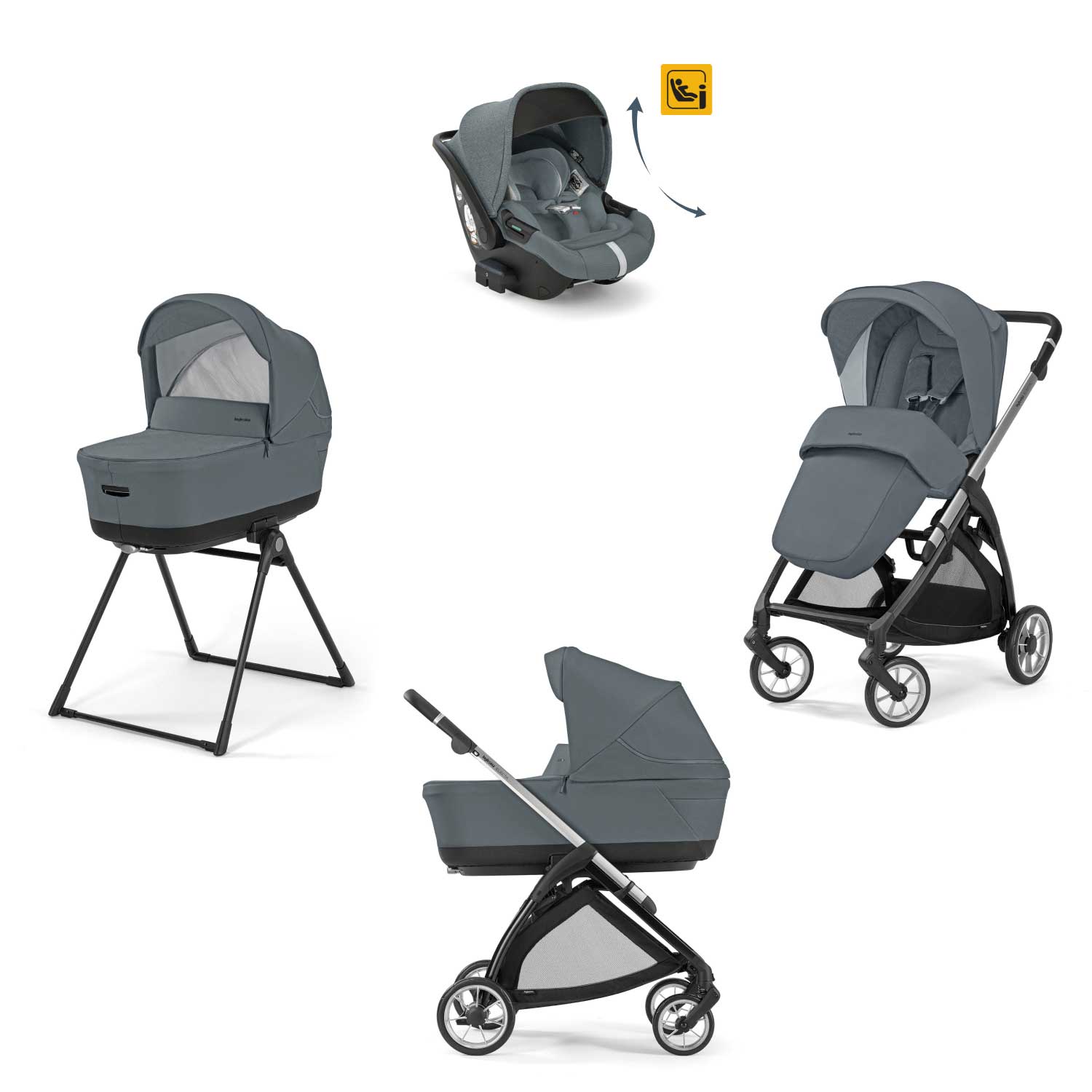 Inglesina - Trio Electa Con Seggiolino Auto Darwin Isize Recline