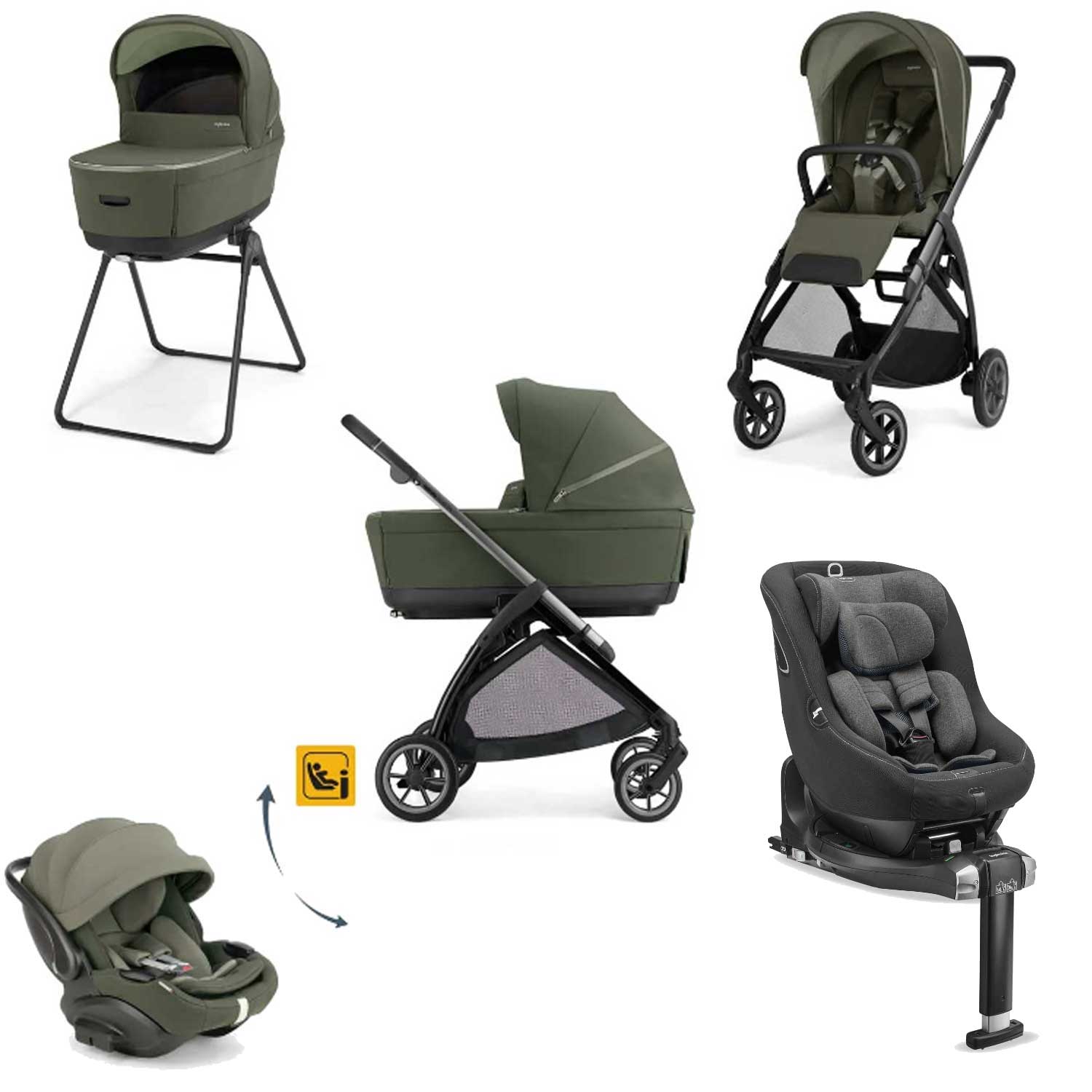 Inglesina - Trio Electa 2026 Con Darwin Evo Recline Isize + Base Auto Darwin 360 + Darwin Next Stage