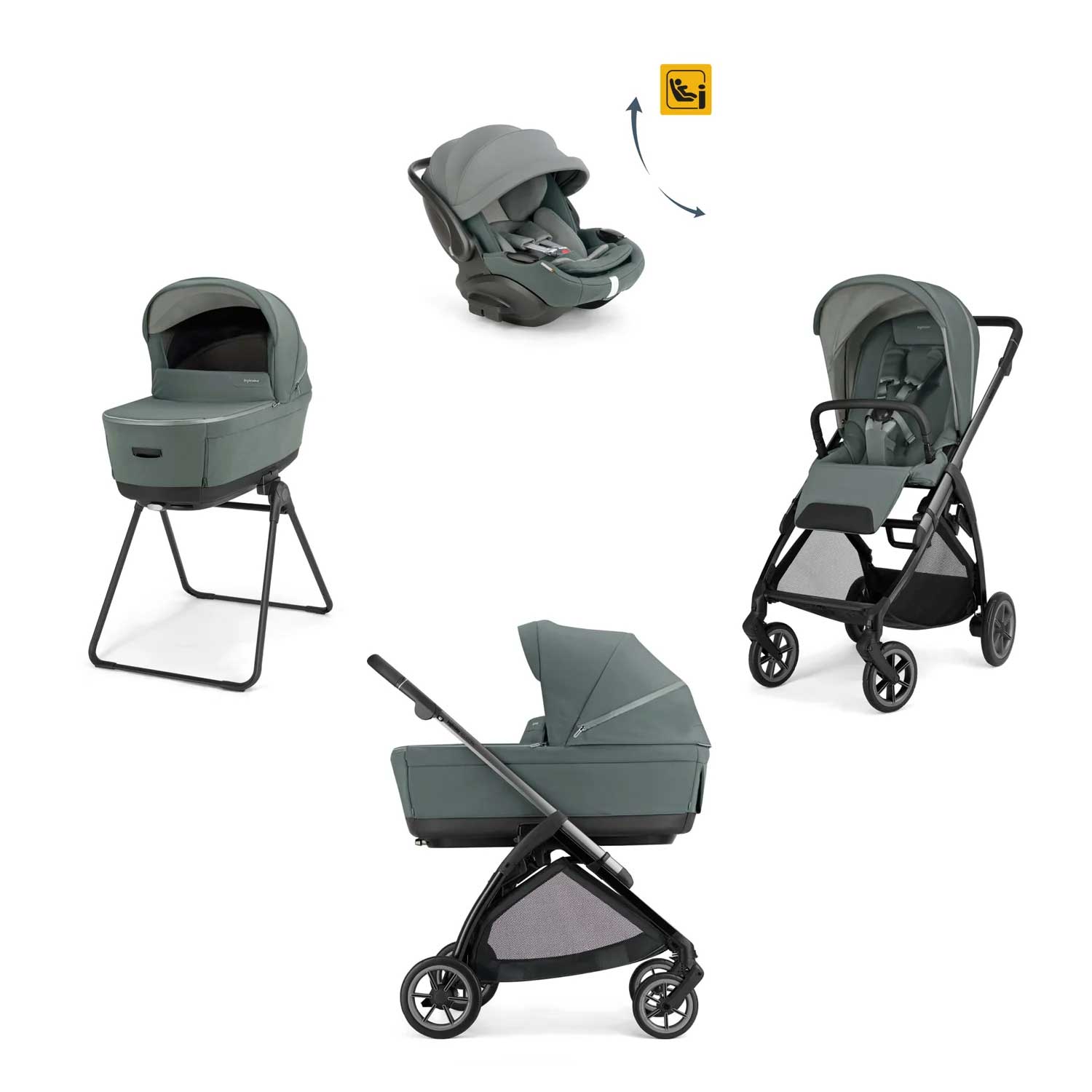Inglesina - Trio Electa 2026 Con Seggiolino Auto Darwin Recline Evo Isize