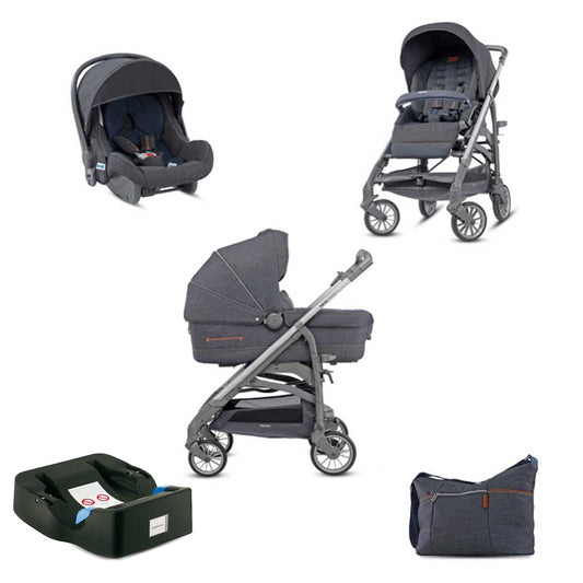 Inglesina - Trilogy System Quattro Trio + Day Bag + Huggy Car Base + Complimentary Mama Kit Case 2023