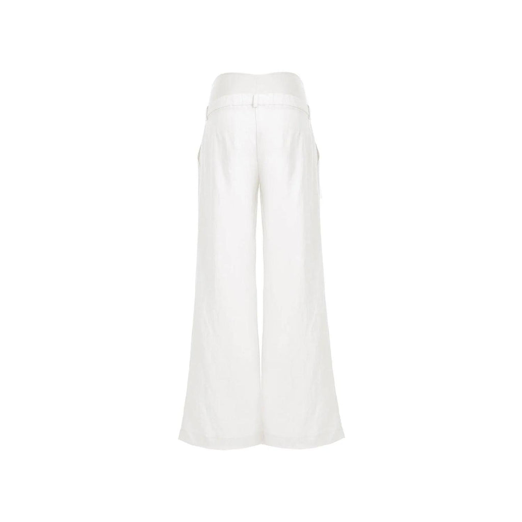 JOSEPH - Pantaloni Premaman in Lino Bianchi
