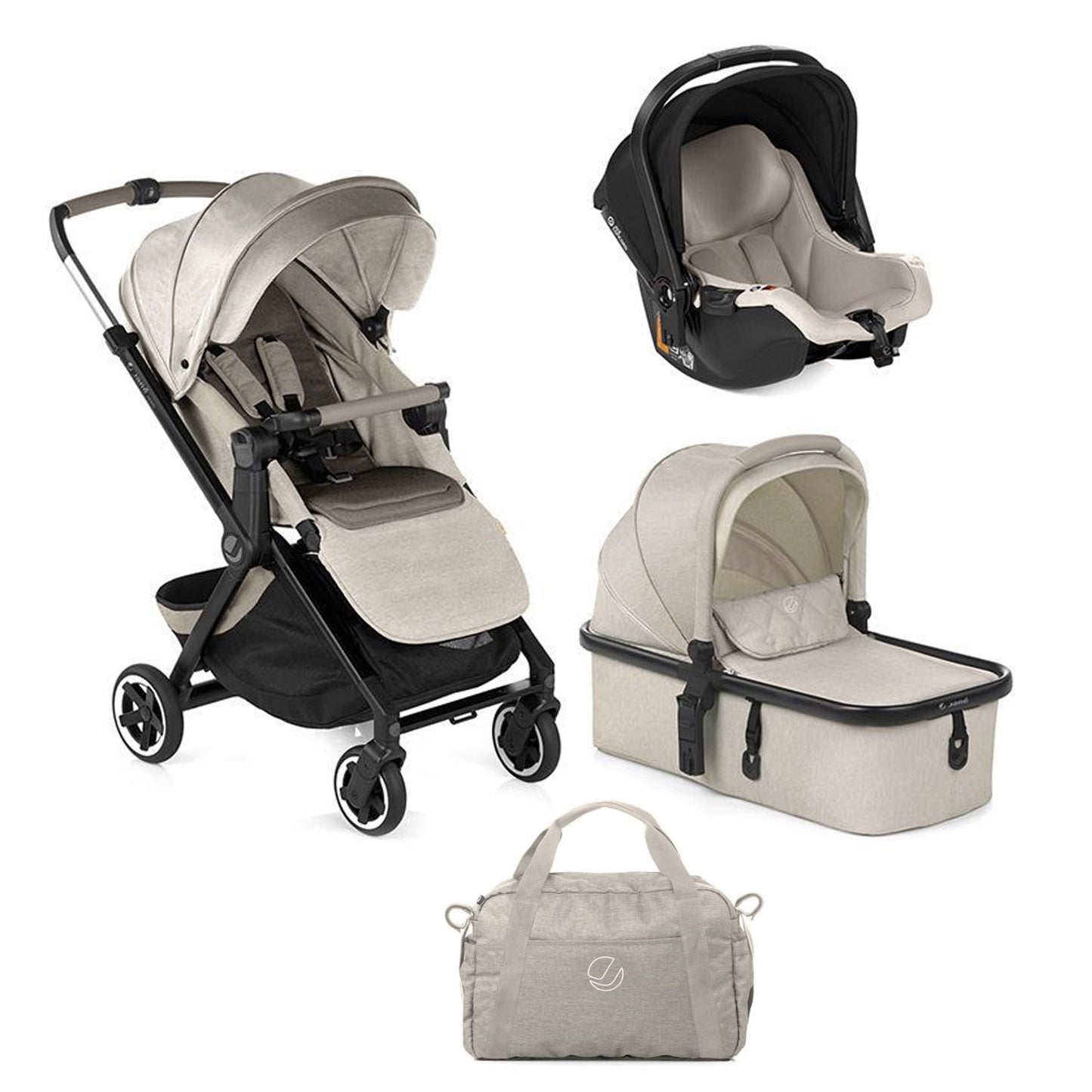 Janè - Trio Passeggino Newel + Micro Pro + Koos Isize R1 + Omaggio Valigetta "Kit Mamma 2023"