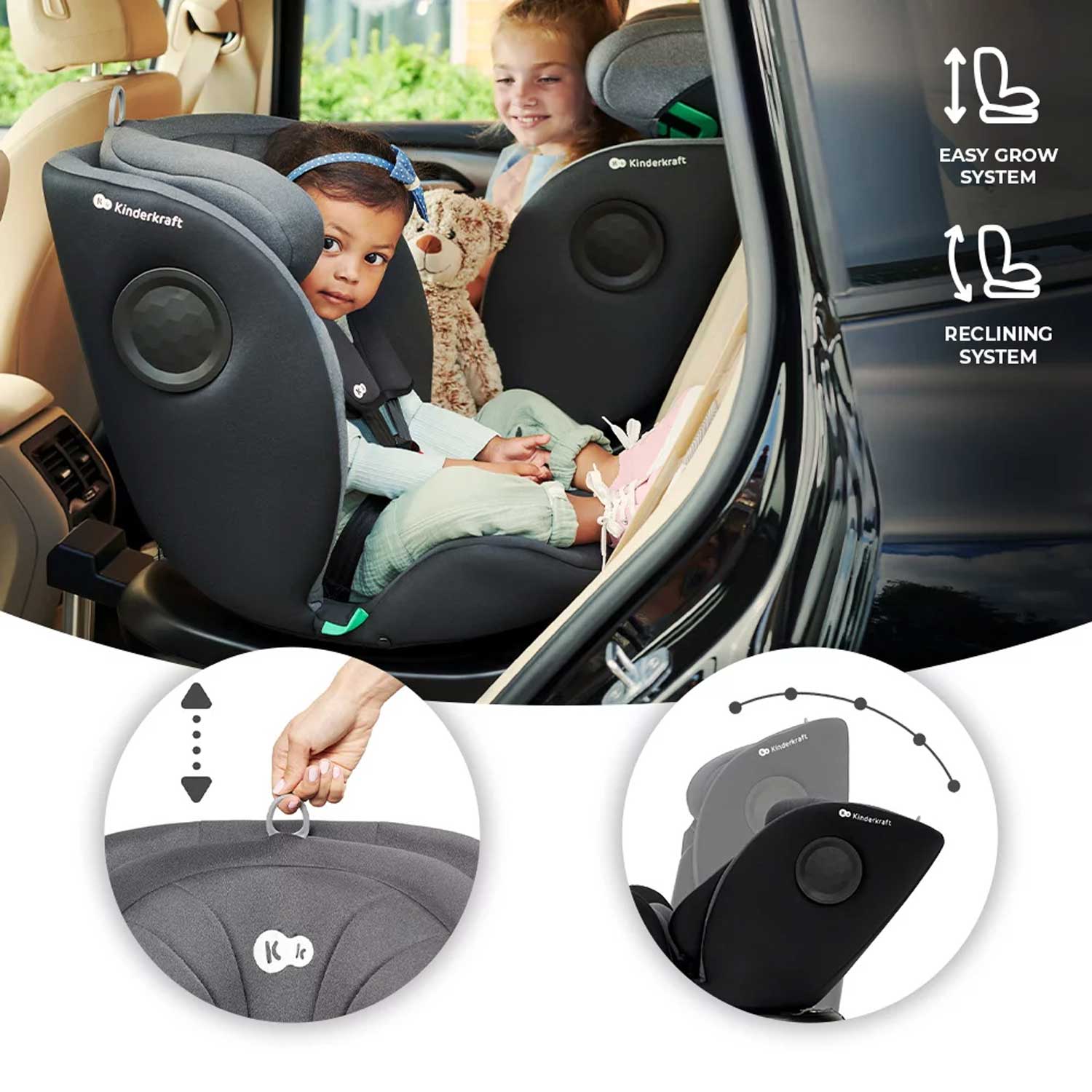 Kinderkraft - Seggiolino Auto I-360 ISize 40-150 cm