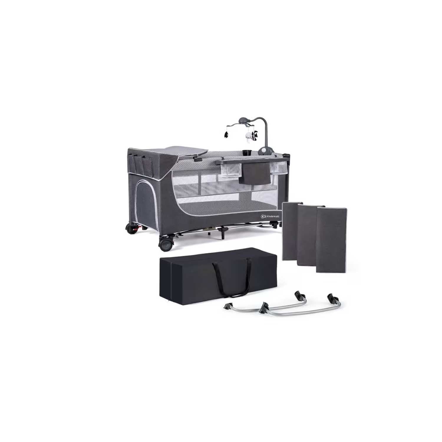 Kinderkraft - Lettino Da Viaggio Leody Con Accessori Inclusi