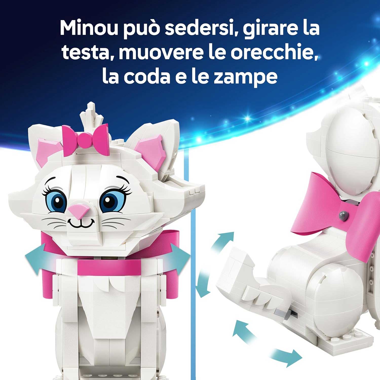 LEGO - Disney Classic Adorabile Minou De Gli Aristogatti 43286