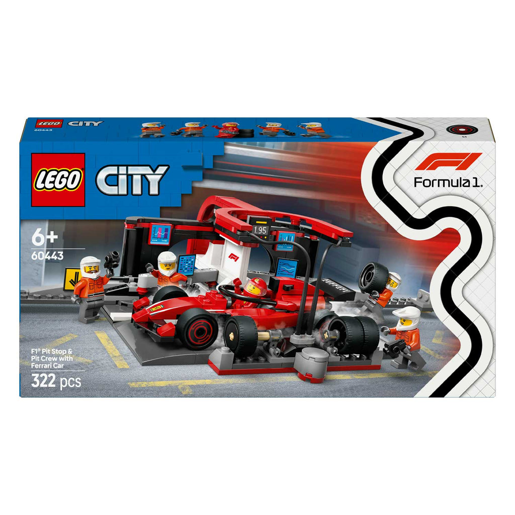 LEGO - City Formula 1 Pitstop E Meccanici Con Monoposto Ferrari F1 60443