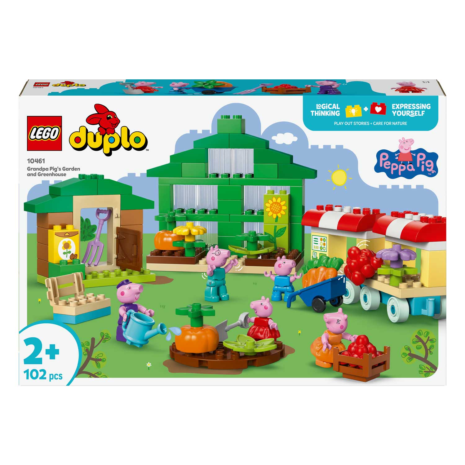 LEGO - Duplo Peppa Pig: Il giardino e la serra di Nonno Pig 10461