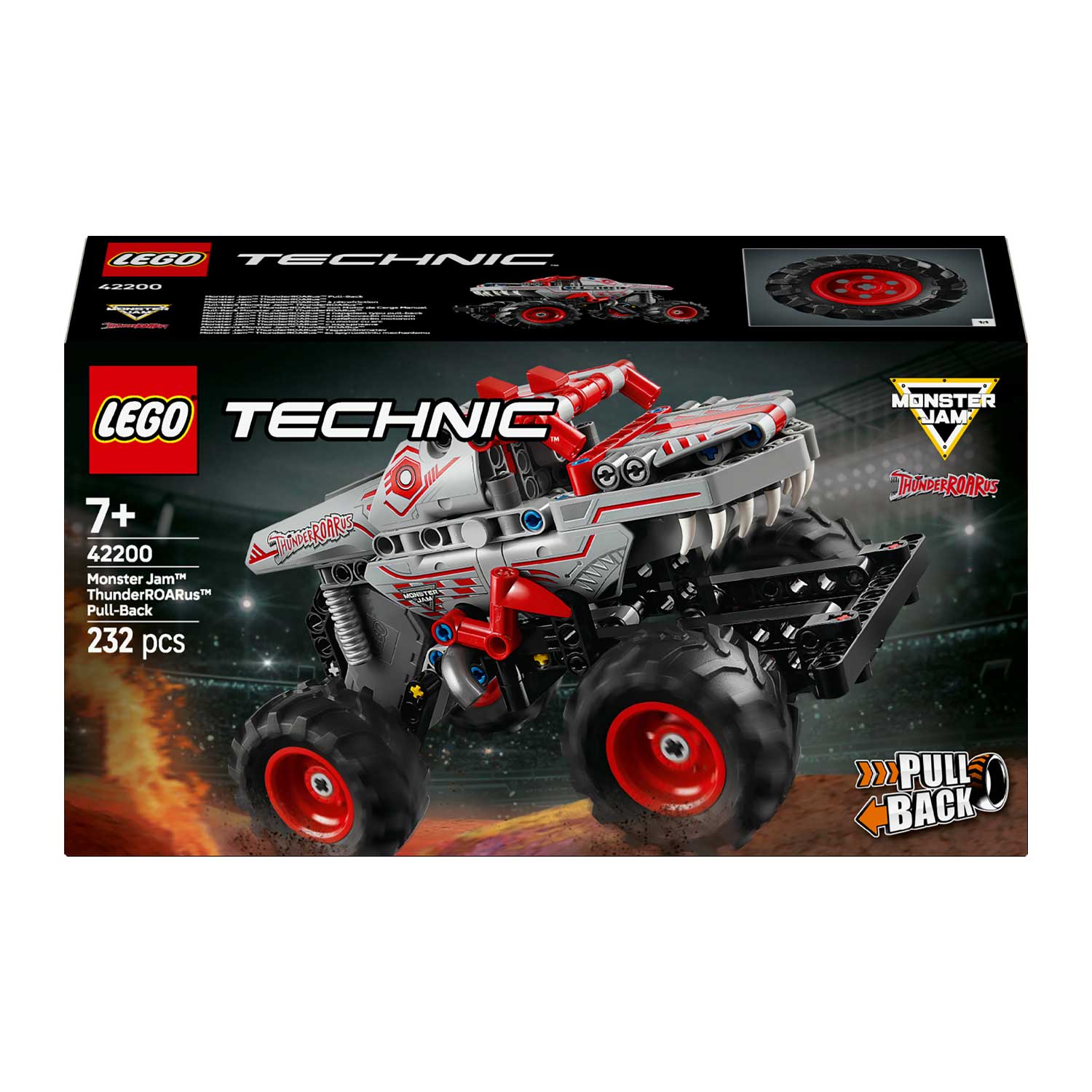 LEGO - Technic Pul Back Monster Jam Thunderroarus 42200