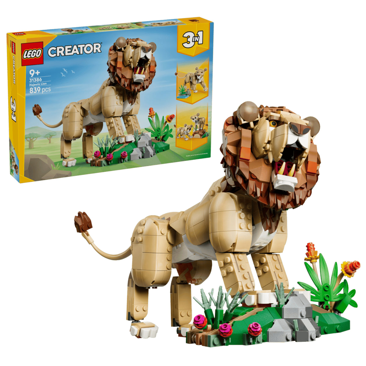 LEGO - Animali selvatici Il Leone Maestoso 31386