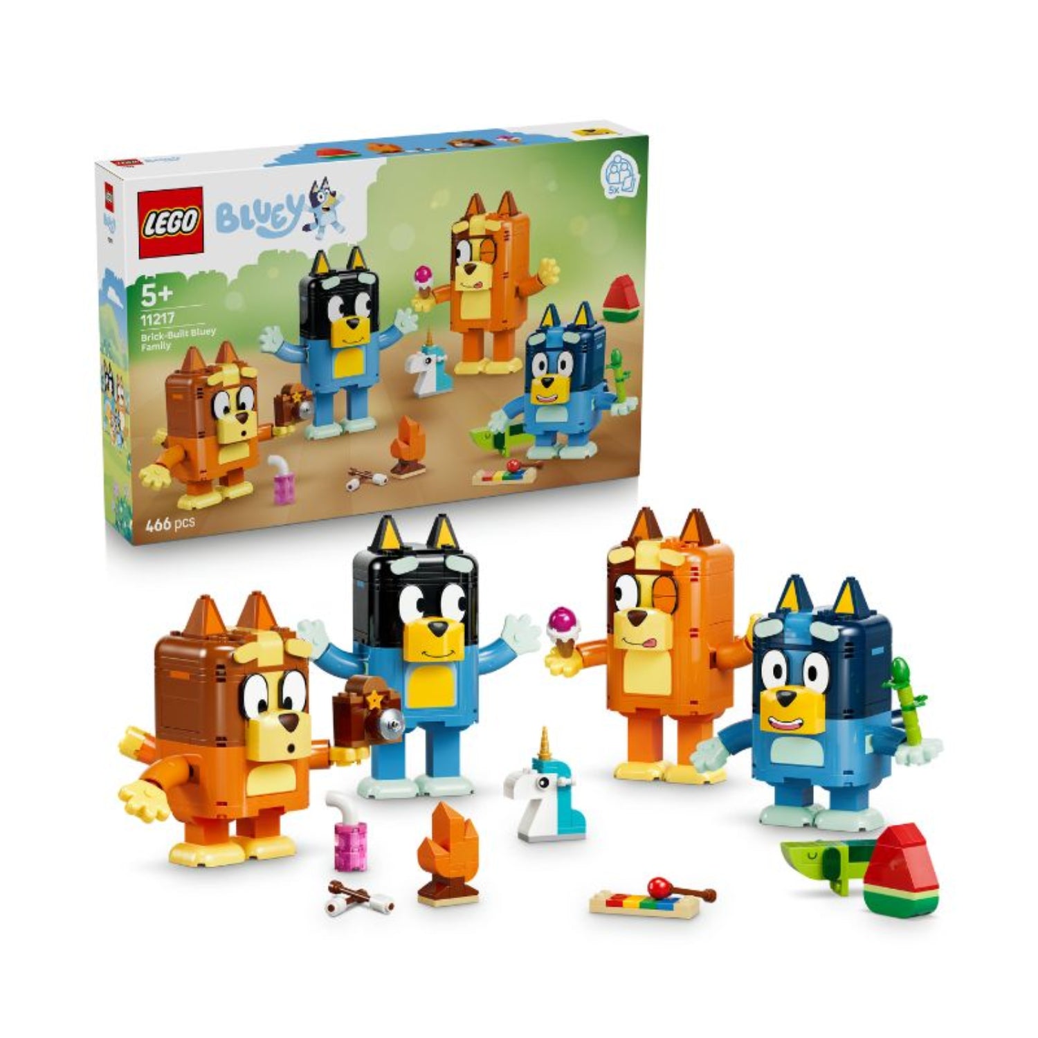 LEGO - Bluey Famiglia Bluey In Mattoncini 11217