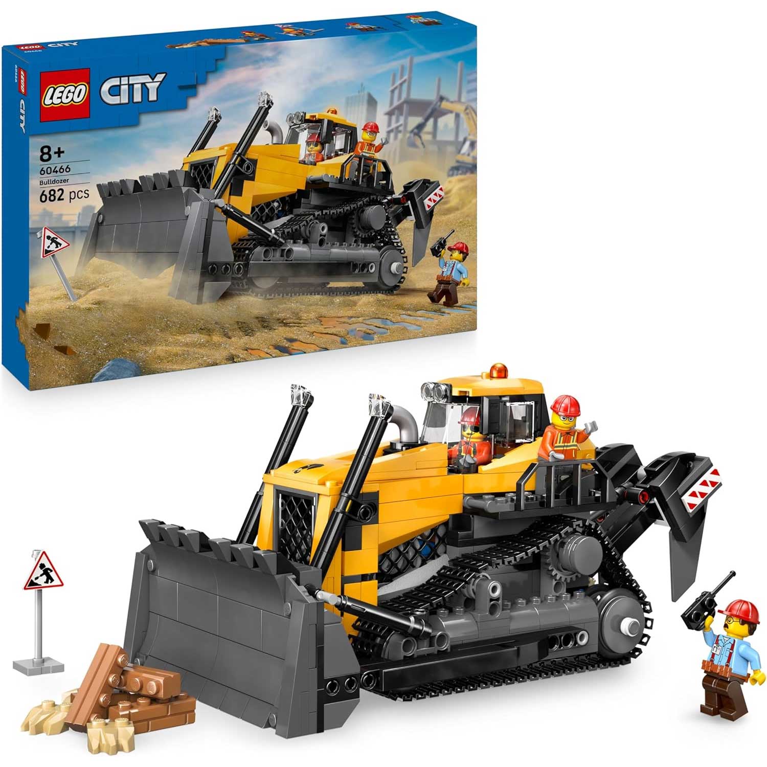 LEGO - City Big Vehicles Bulldozer Giallo 60466