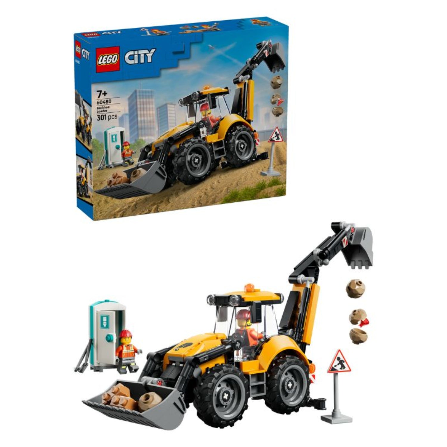 LEGO - City Great Vehicles Scavatrice Da Cantiere Gialla 60480