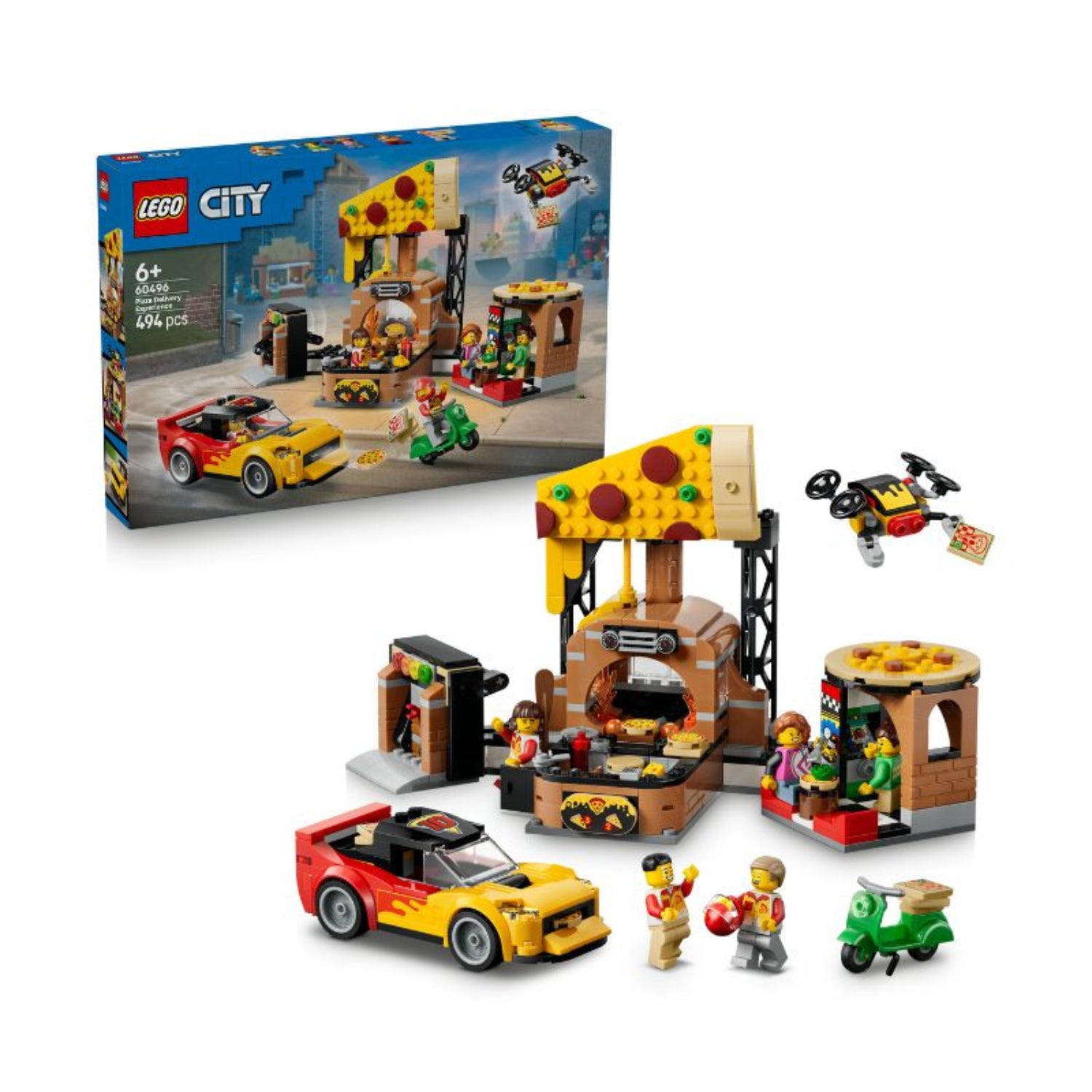 LEGO - My City Centro Di Consegna Pizze Con Veicoli 60496