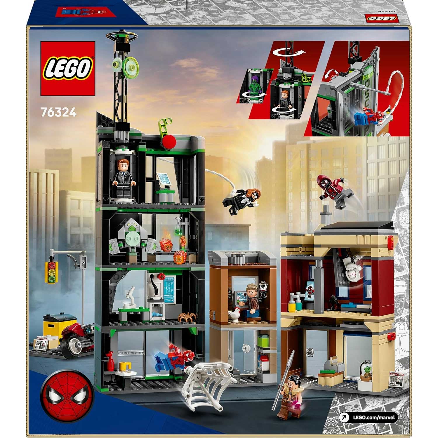 LEGO - Super Heroes Marvel Spider-Man Contro Oscorp 76324