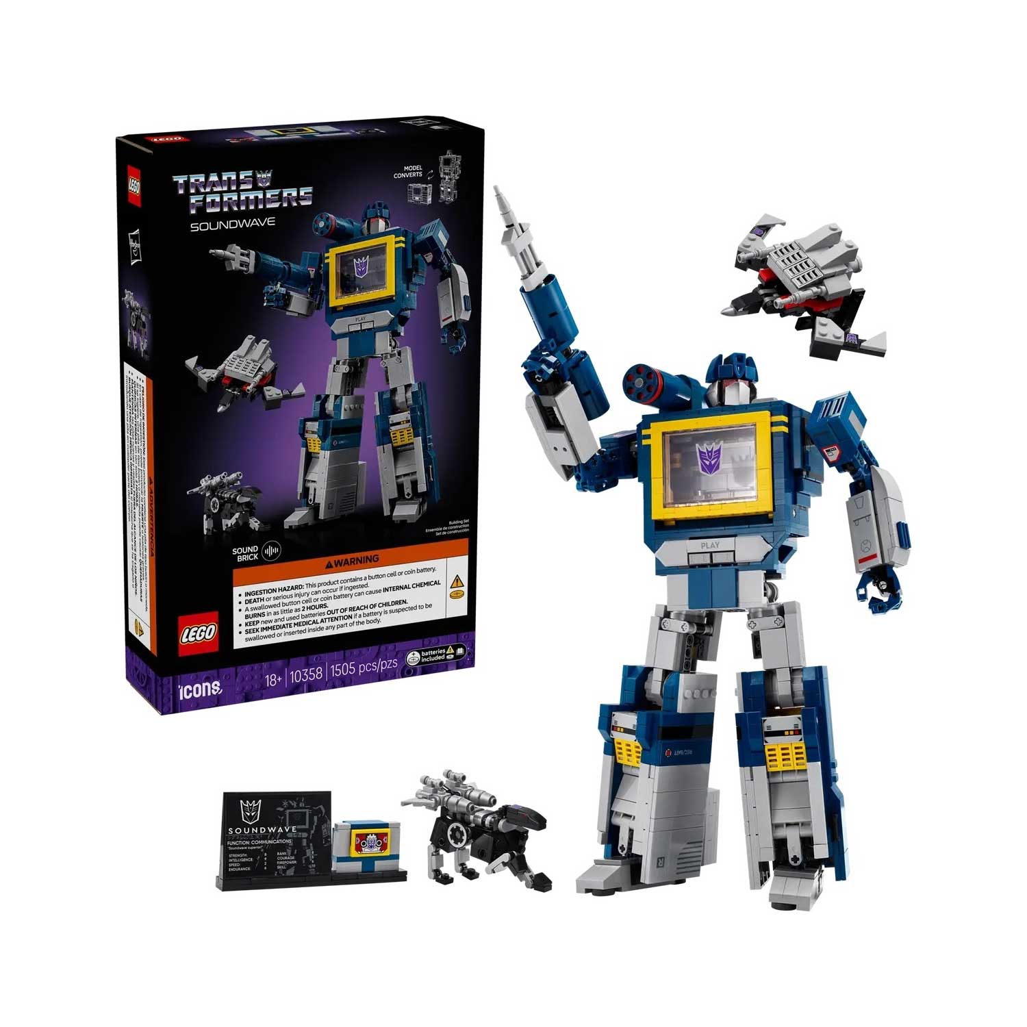 LEGO - Icons Transformers Soundwave 10358