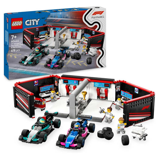 LEGO - City Formula 1 Garage Con Monoposto Mercedes Amg E Alpine F1 60444