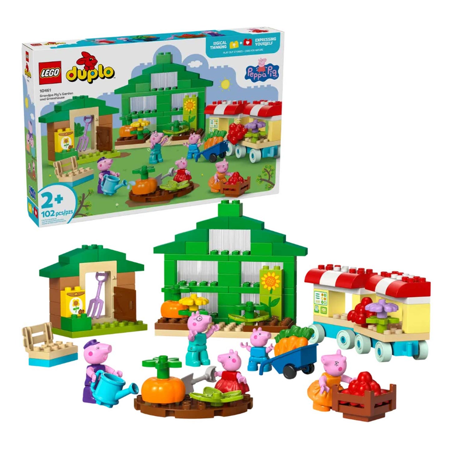Lego - Duplo Peppa Pig: Il giardino e la serra di Nonno Pig 10461