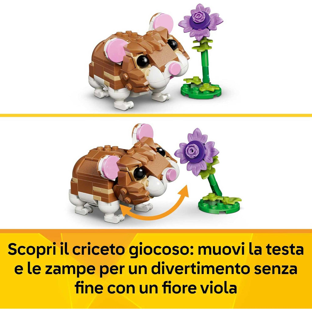 LEGO - Creator Simpatico Criceto Con Fiore 31376