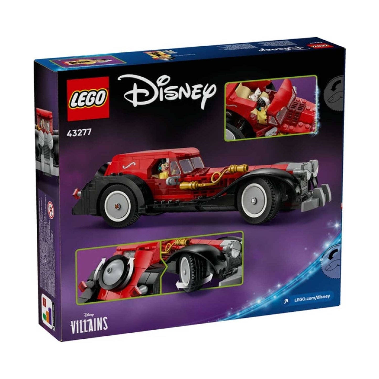 Lego - Linea Disney Classic Auto Di Crudelia De Mon 43277