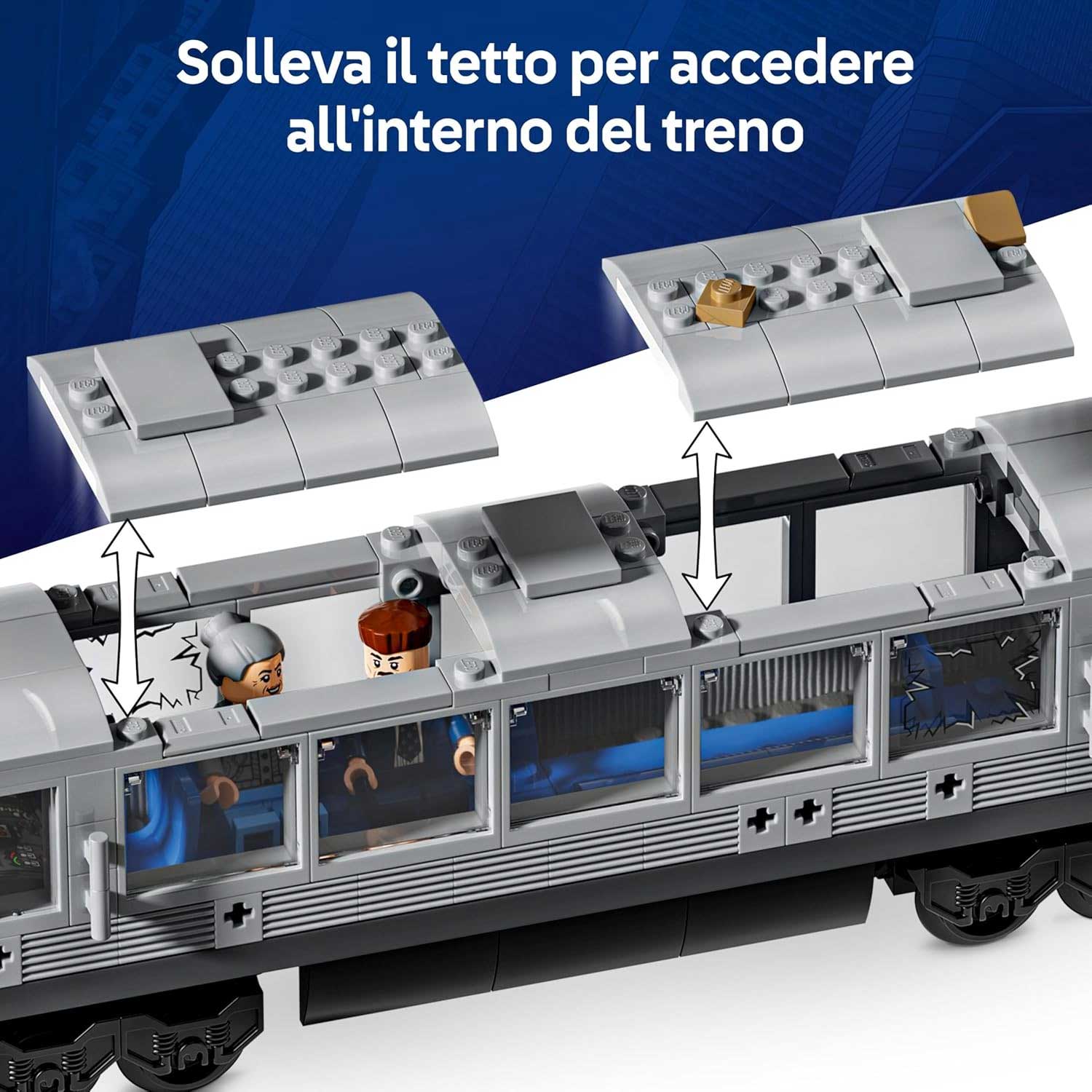 LEGO - Super Heroes Marvel Spider-Man Contro Doc Ock: Duello Sul Treno 76321