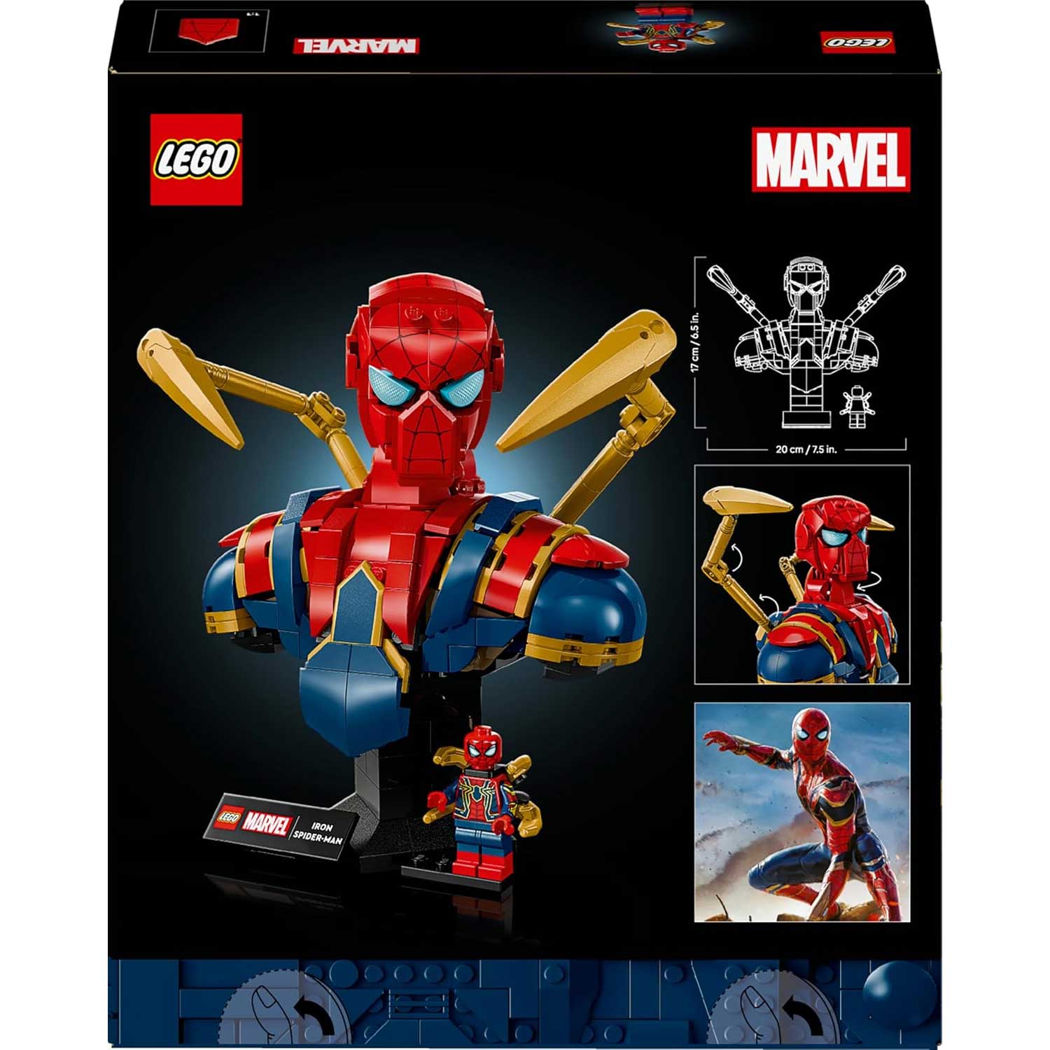 LEGO - Super Heroes Marvel Busto Di Iron Spider-Man 76326