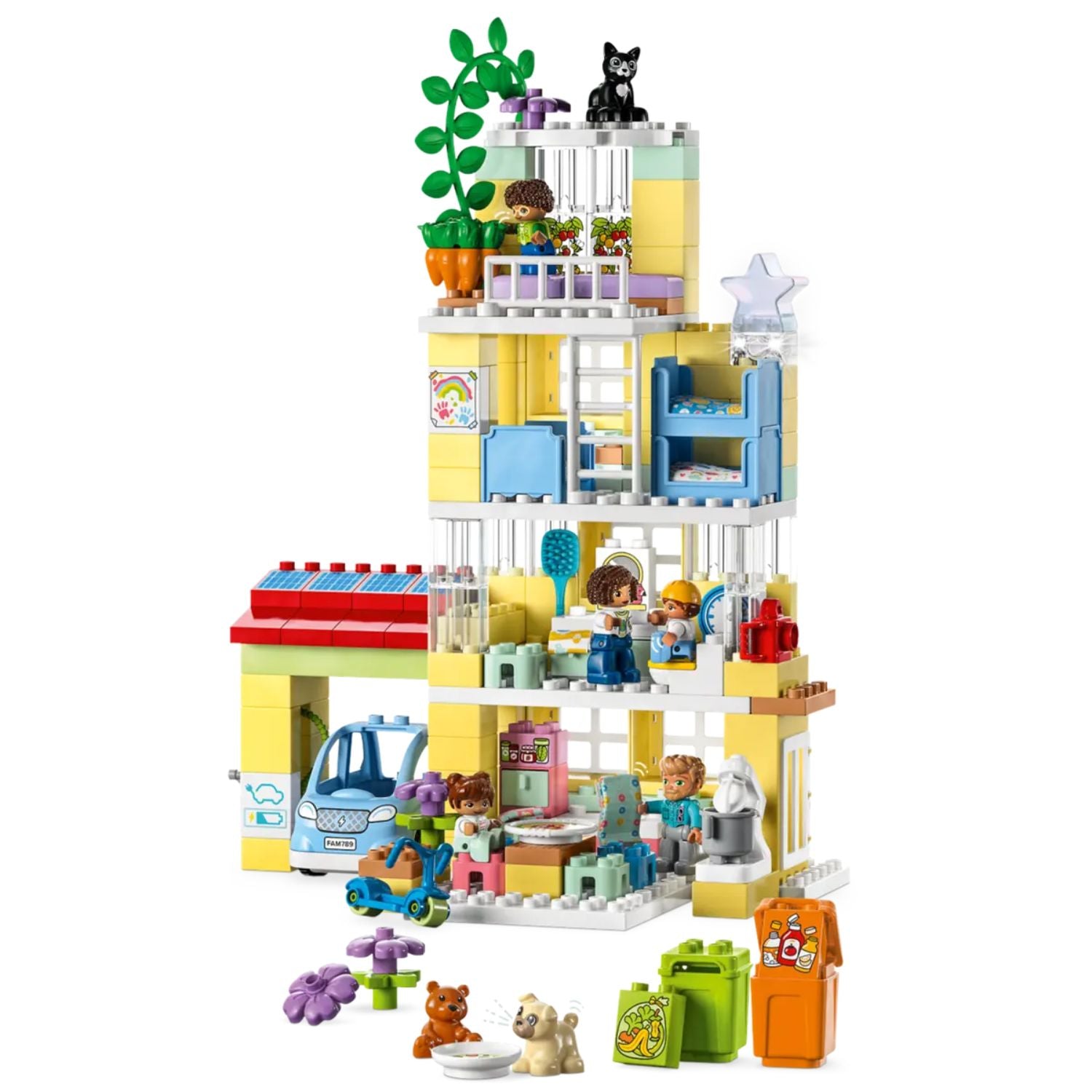 LEGO DUPLO 10994 Casetta 3 in 1, Casa delle Bambole, Auto Push-and-Go, 7  Figure e Mattoncino Luminoso per Bambini da 3+ Anni - LEGO - Duplo Town -  Edifici e architettura - Giocattoli