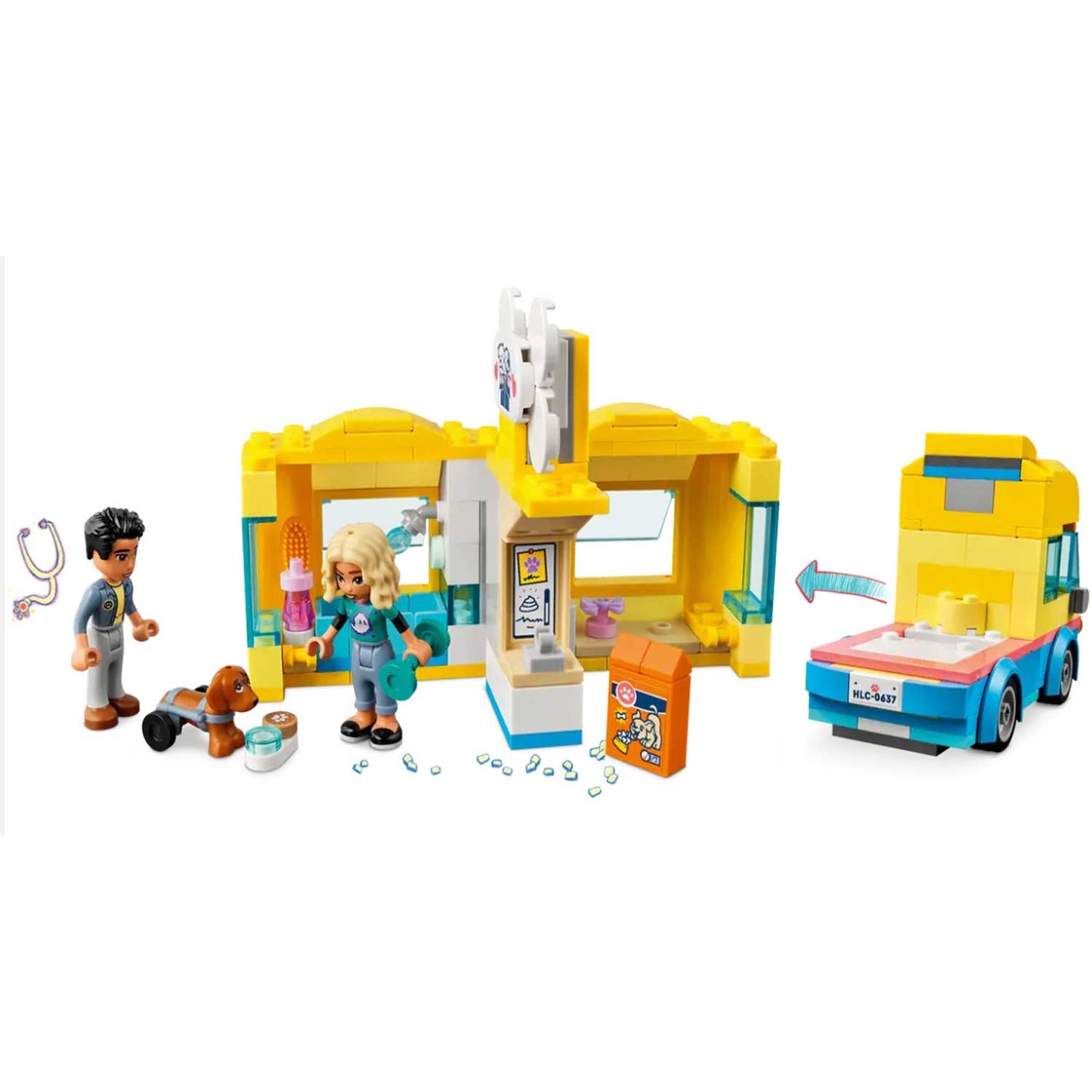 Lego - Friends Furgone di soccorso dei cani 41741