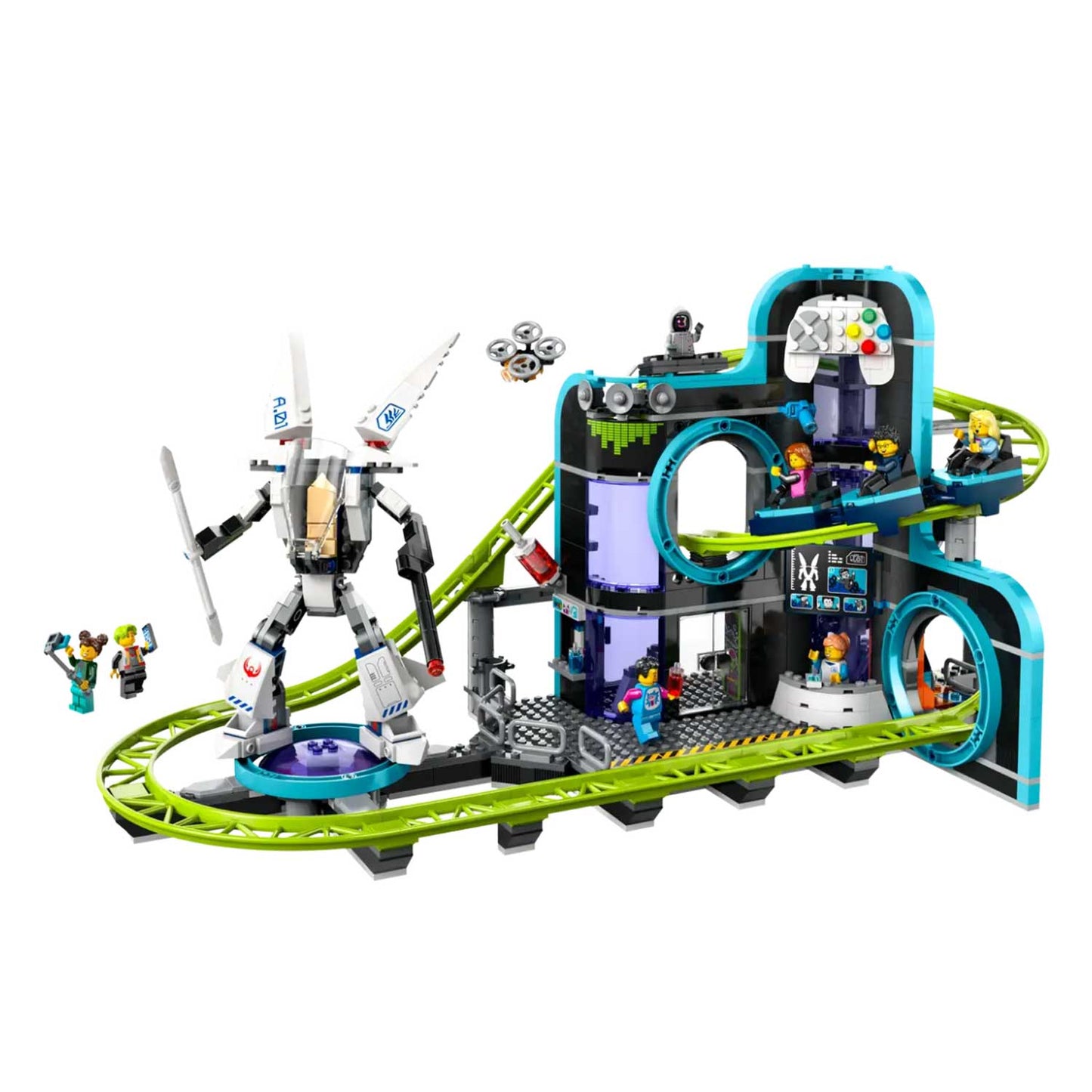 Lego - Lego City: Montagne Russe Di Robot World 60421