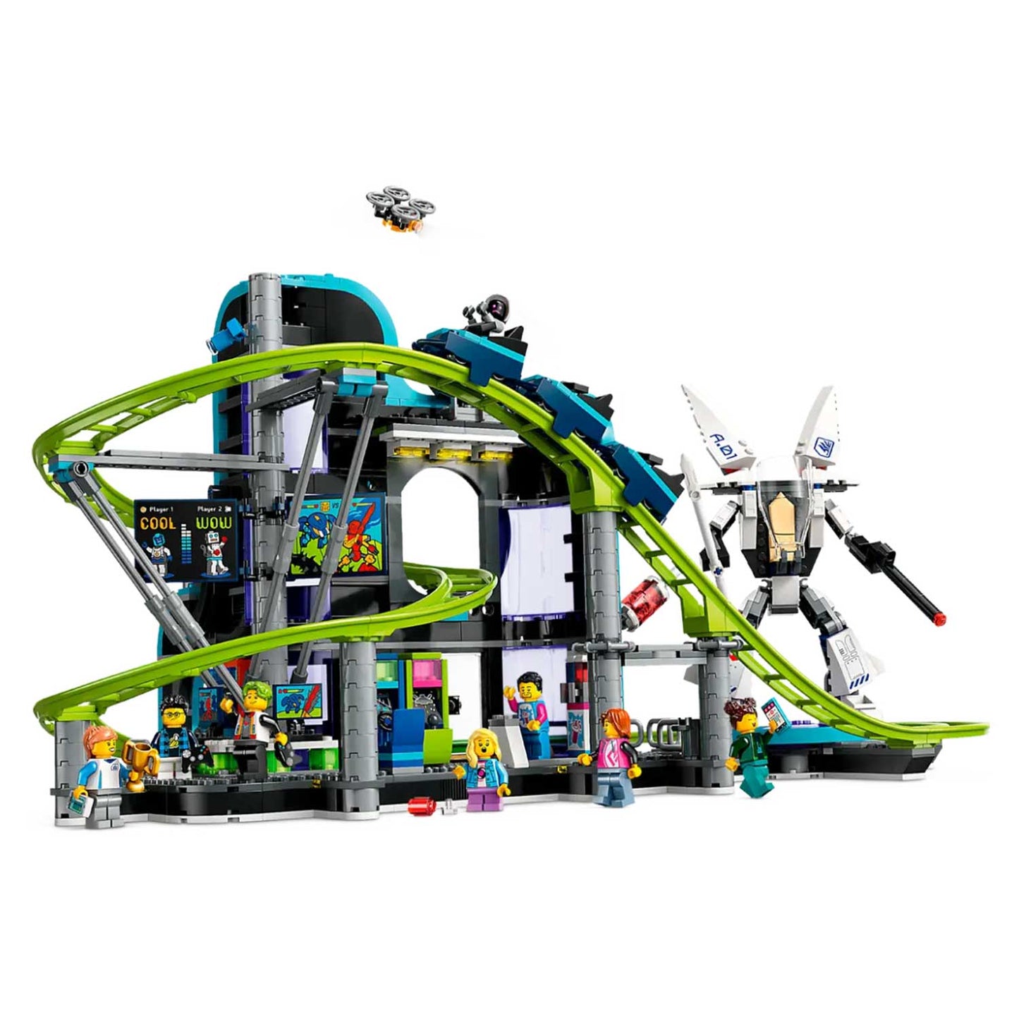Lego - Lego City: Montagne Russe Di Robot World 60421
