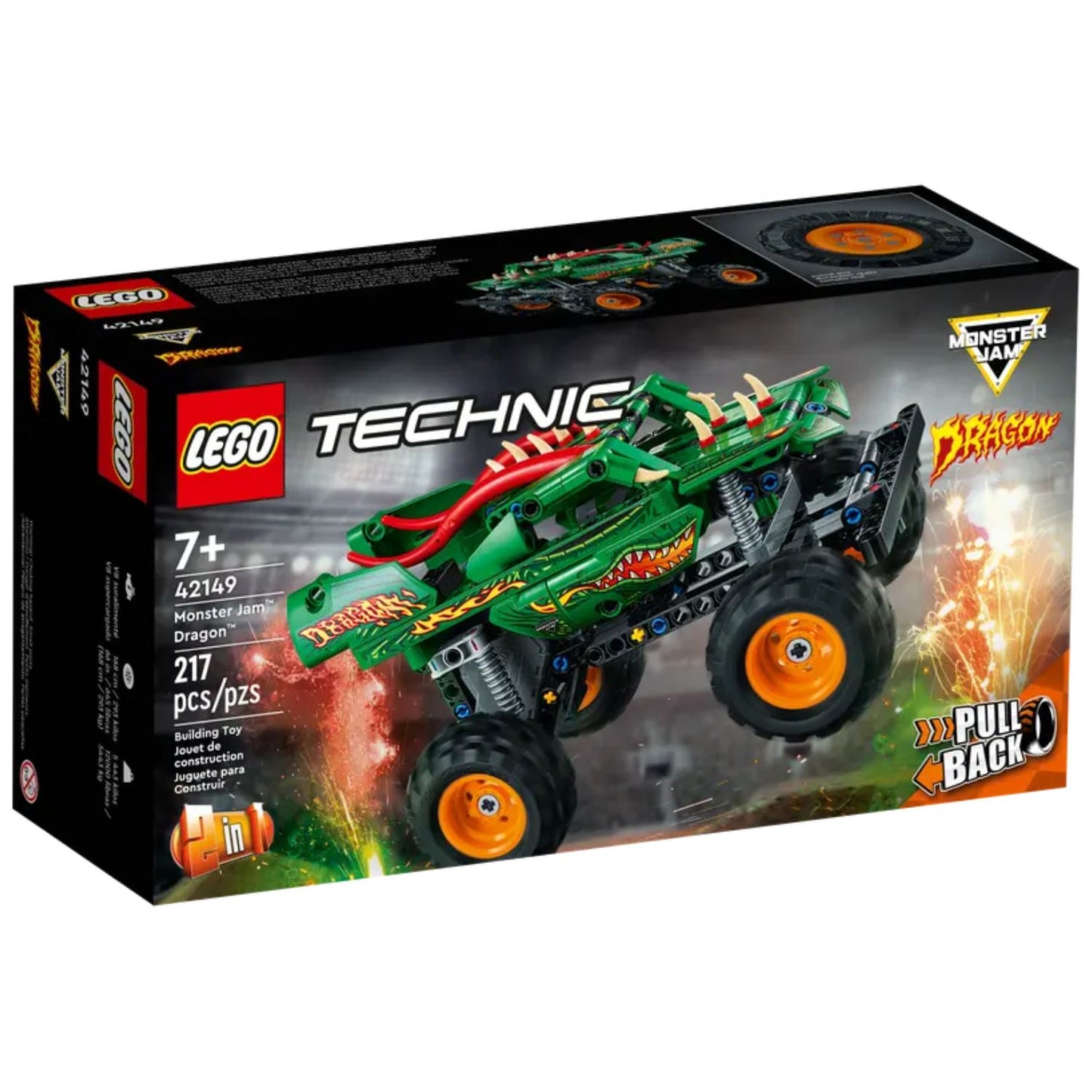 Lego - Technic Monster Jam Dragon 42149