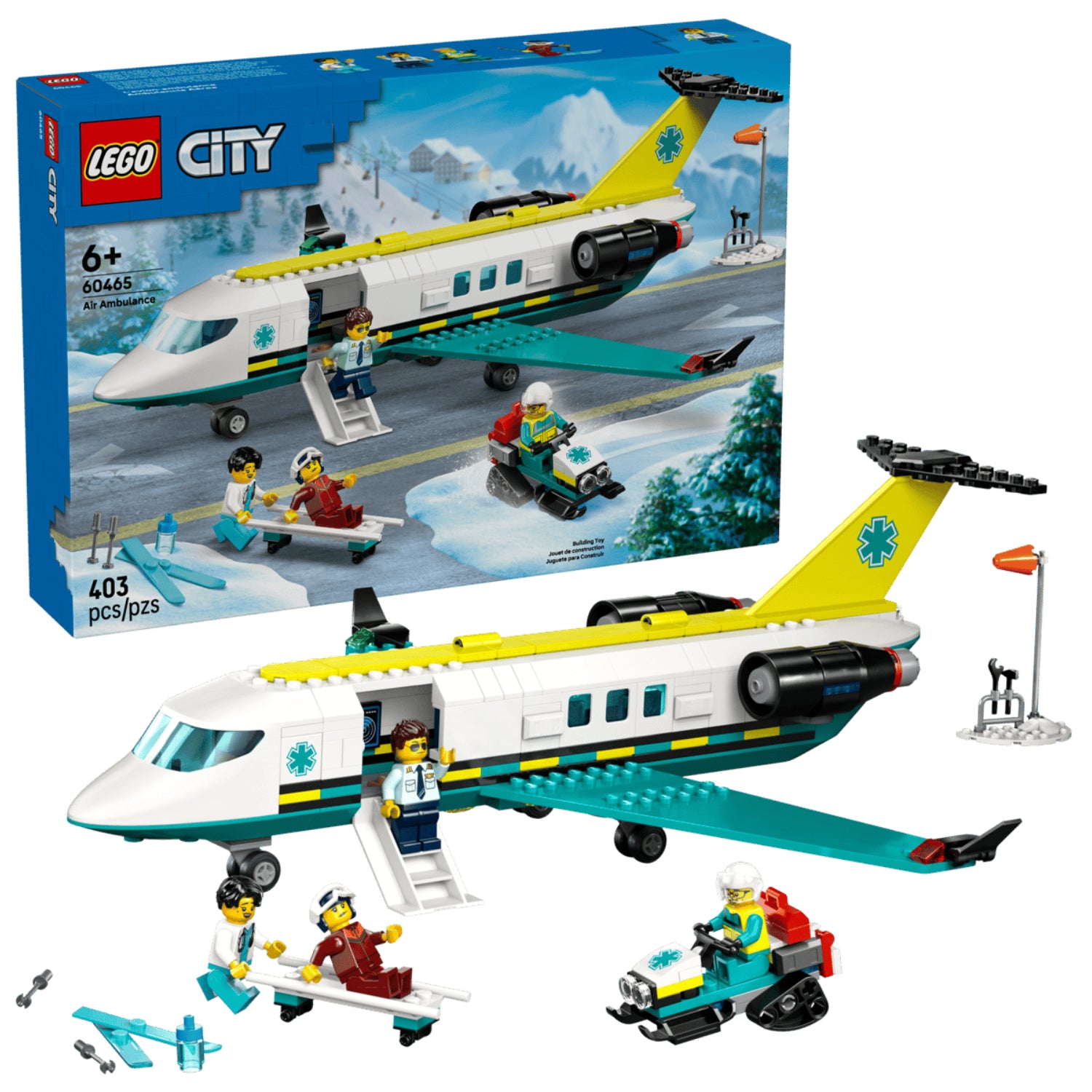 Lego - City Aereo ambulanza di emergenza 60465