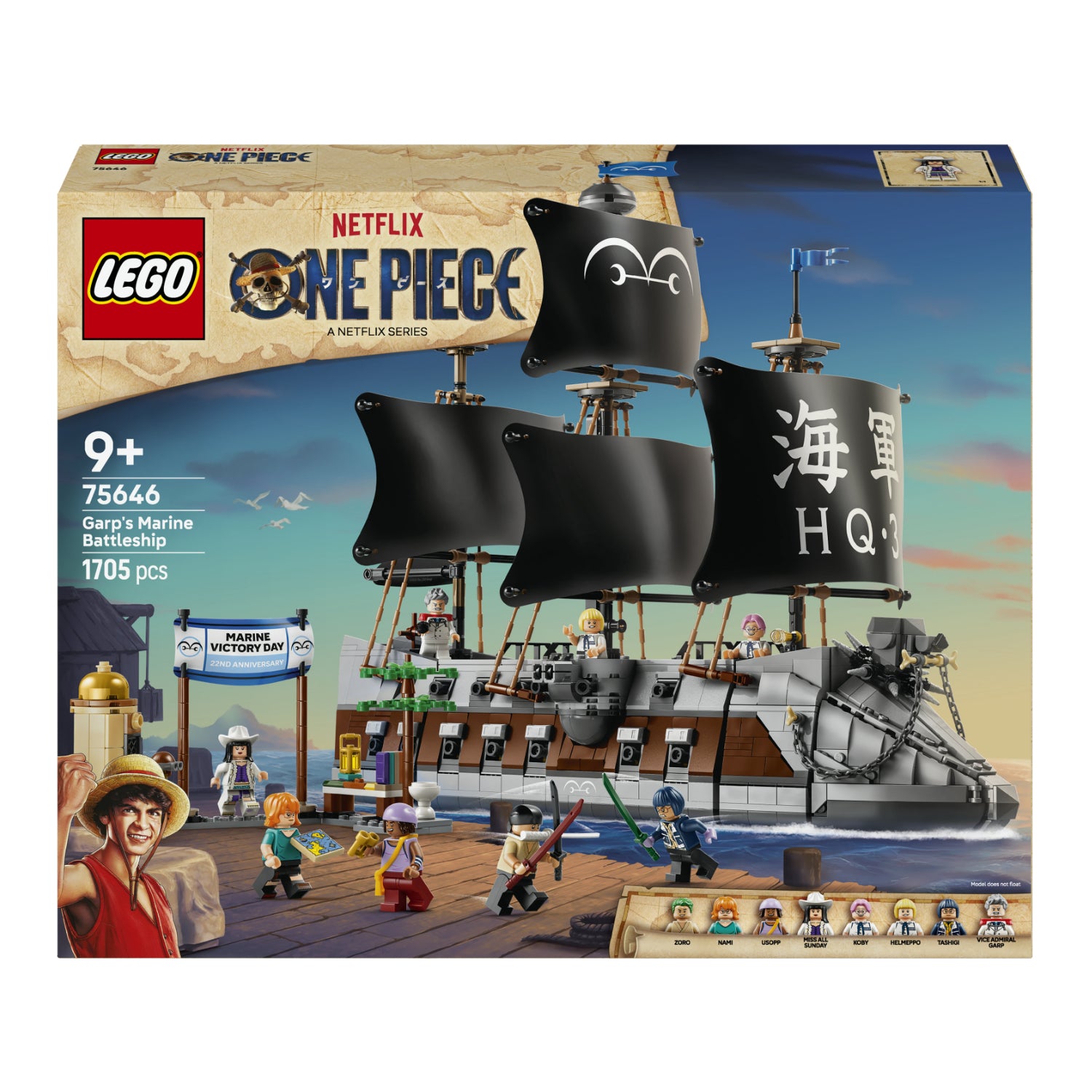 Lego - One piece La nave da guerra di Garp 75646
