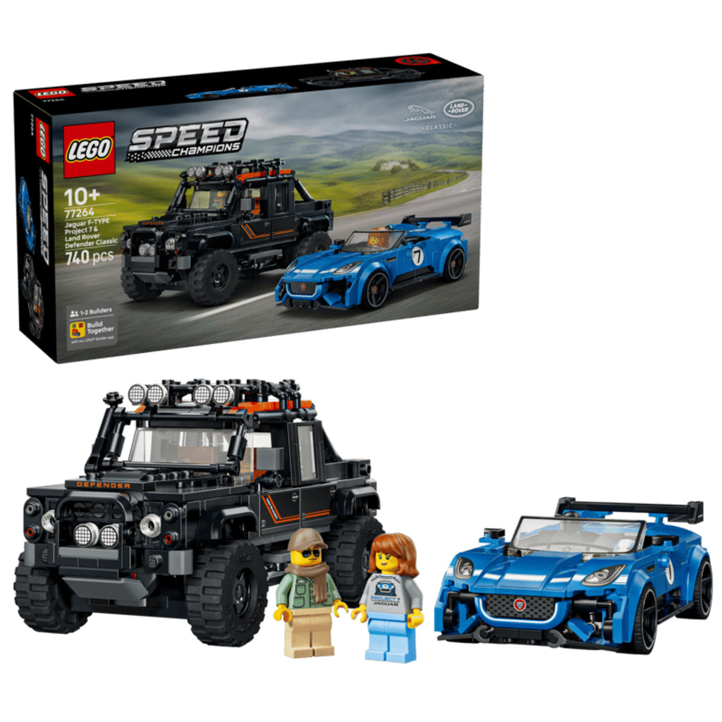 LEGO - Speed Champion Jaguar Project 7 e Land Rover Defender 77264