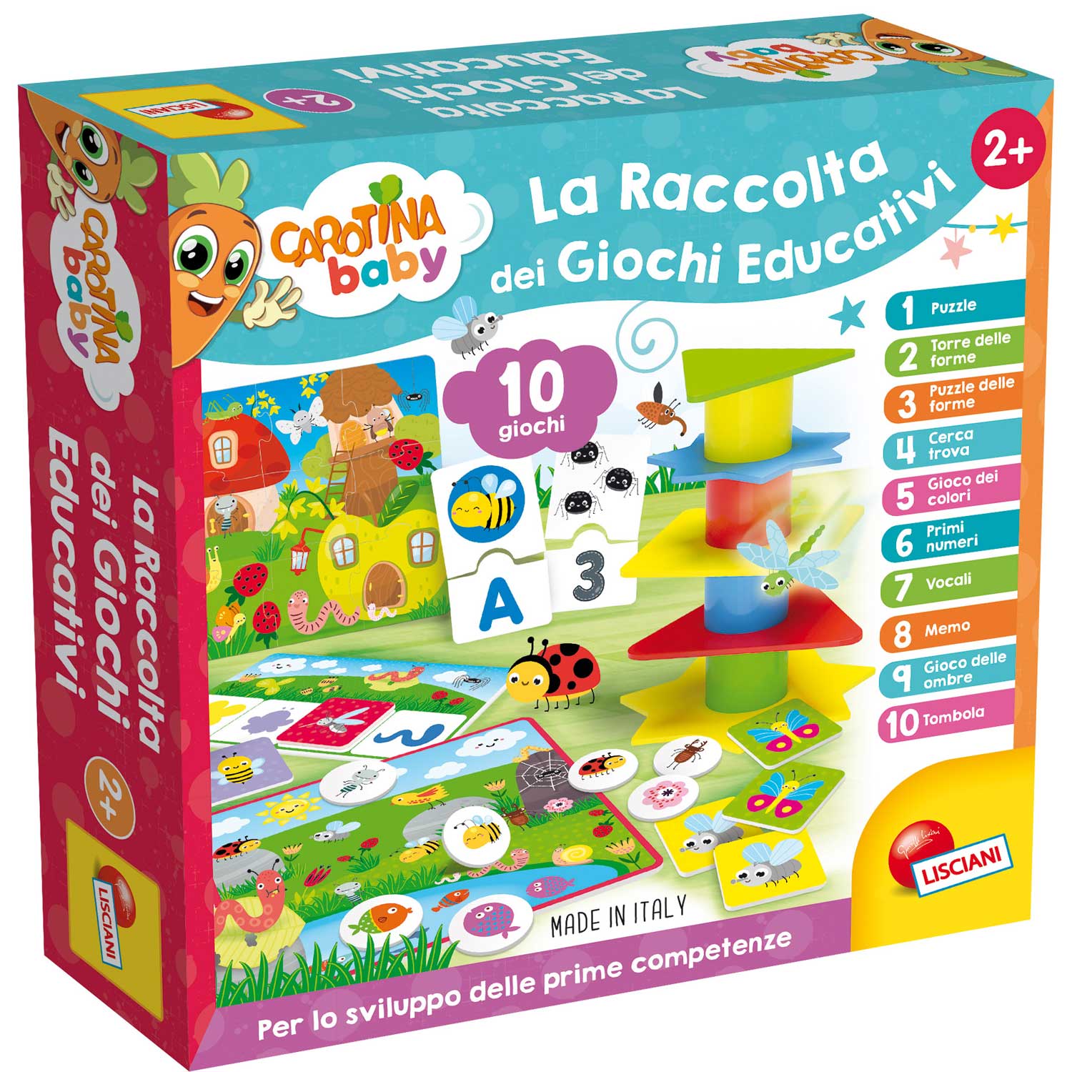 Lisciani - Carotina Baby Raccolta Giochi Educativi