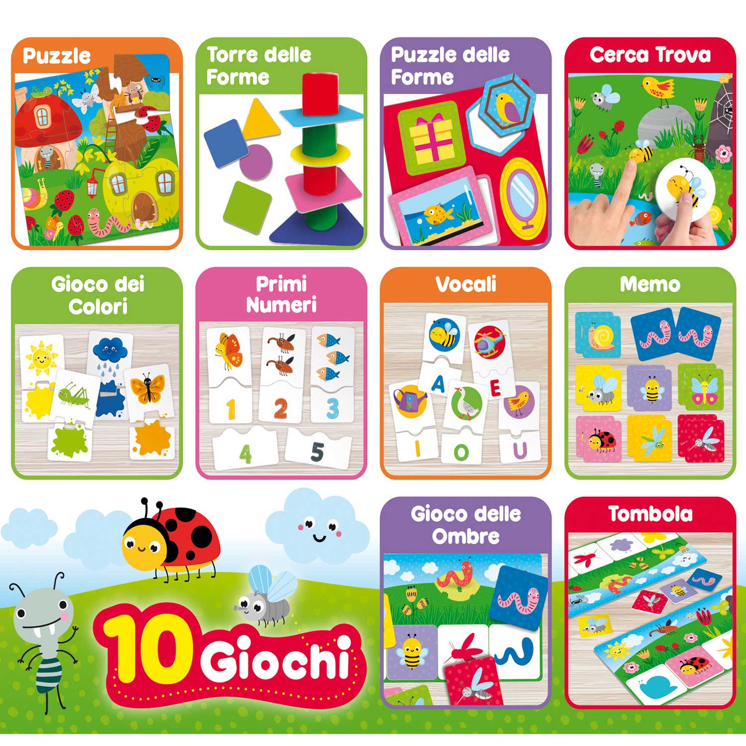 Lisciani - Carotina Baby Raccolta Giochi Educativi
