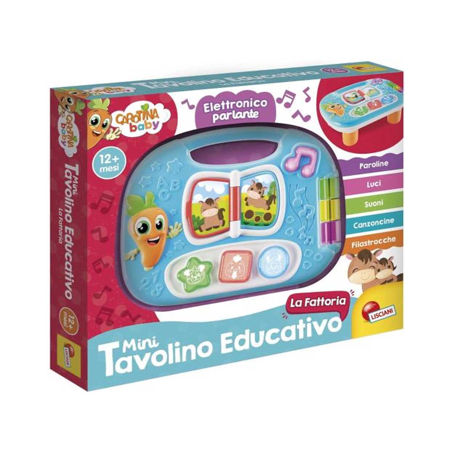 Lisciani - Carotina Baby - Mini Tavolino Educativo Fattoria