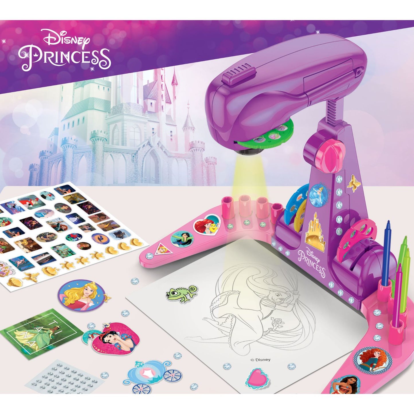 Lisciani - Princess Projector Drawing School