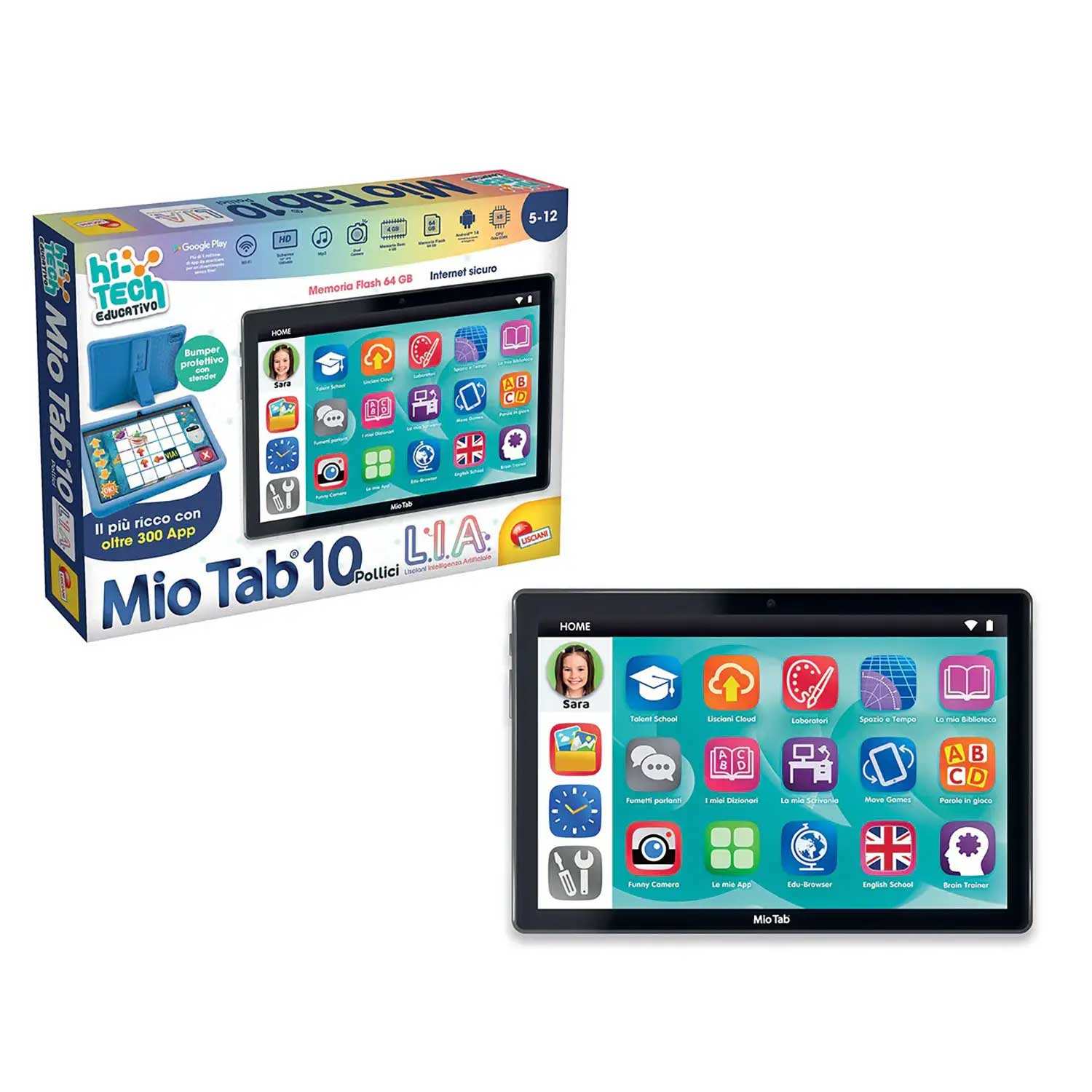 Lisciani - Hi Tech Educativo Mio Tab 10 LIA