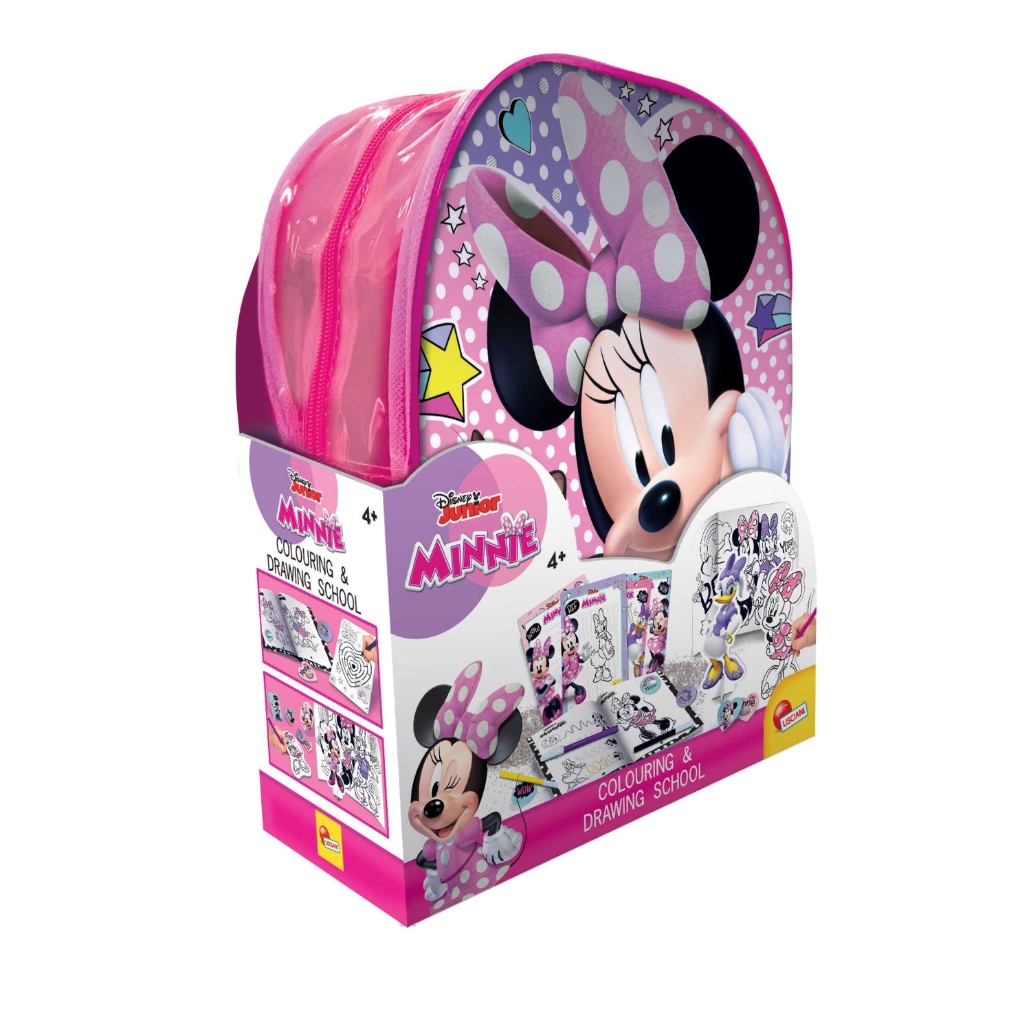 Lisciani - Minnie Zainetto Colouring And Drawing School